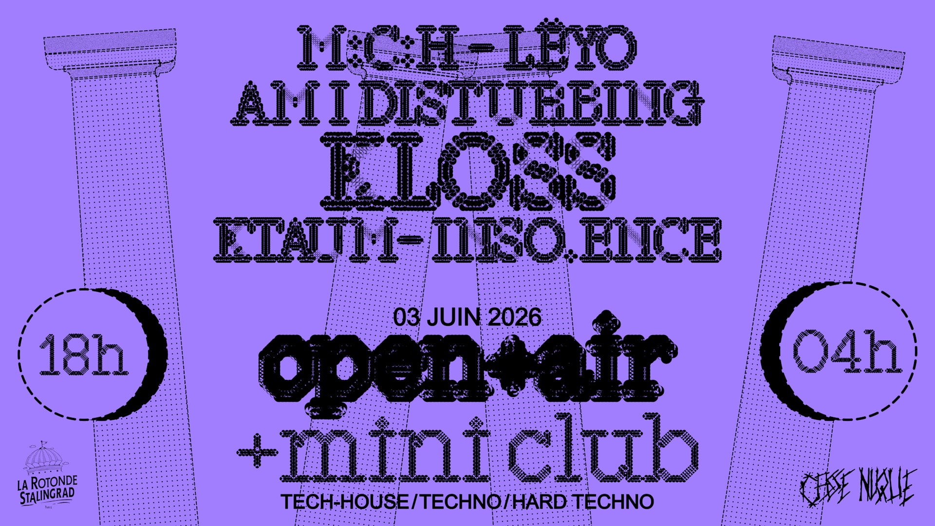 Casse Nuque Open Air & Club : M:C:H · Kloss · Ktaum & More