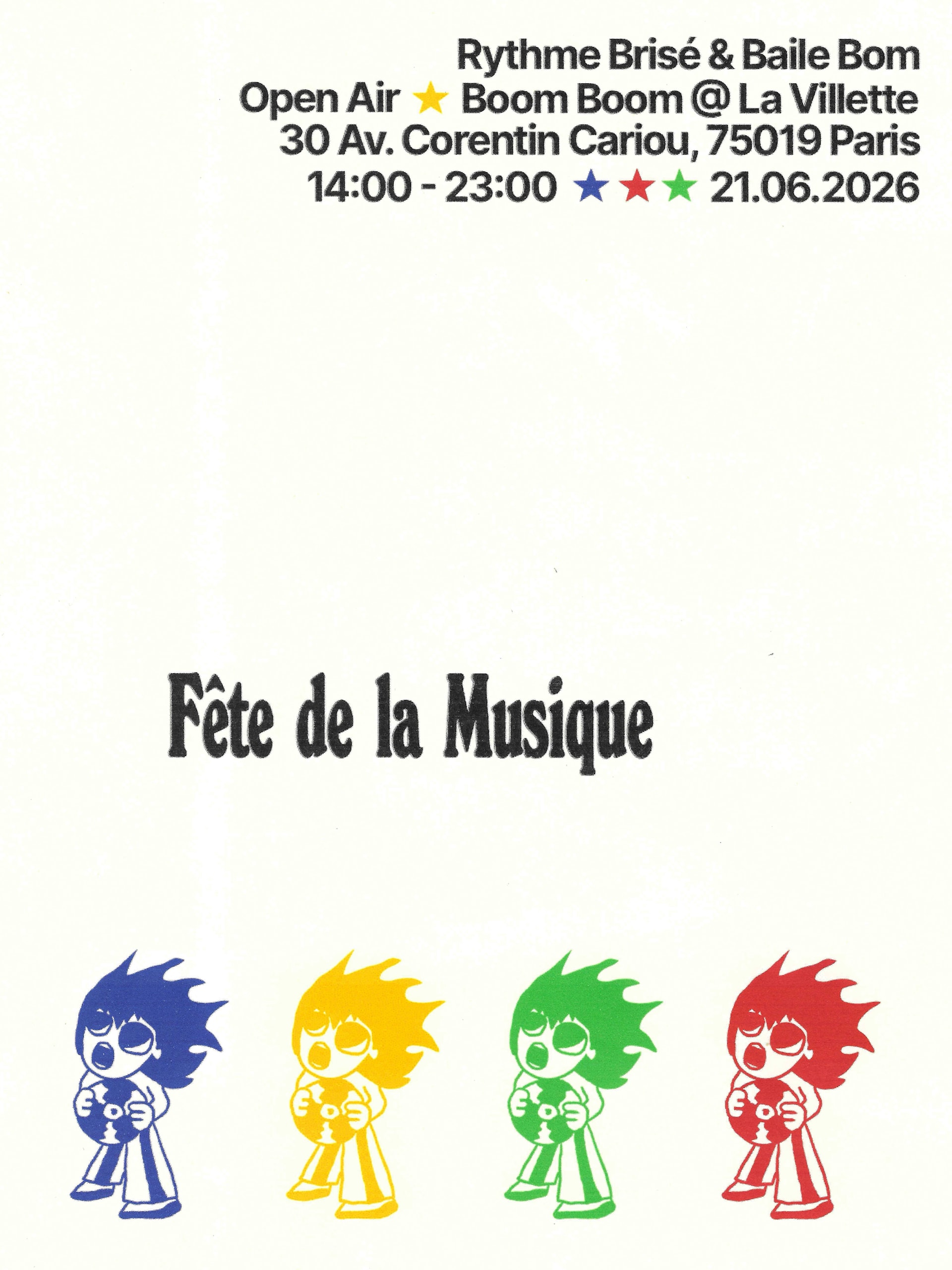 Open Air La Villette | Rythme Brisé & Baile Bom