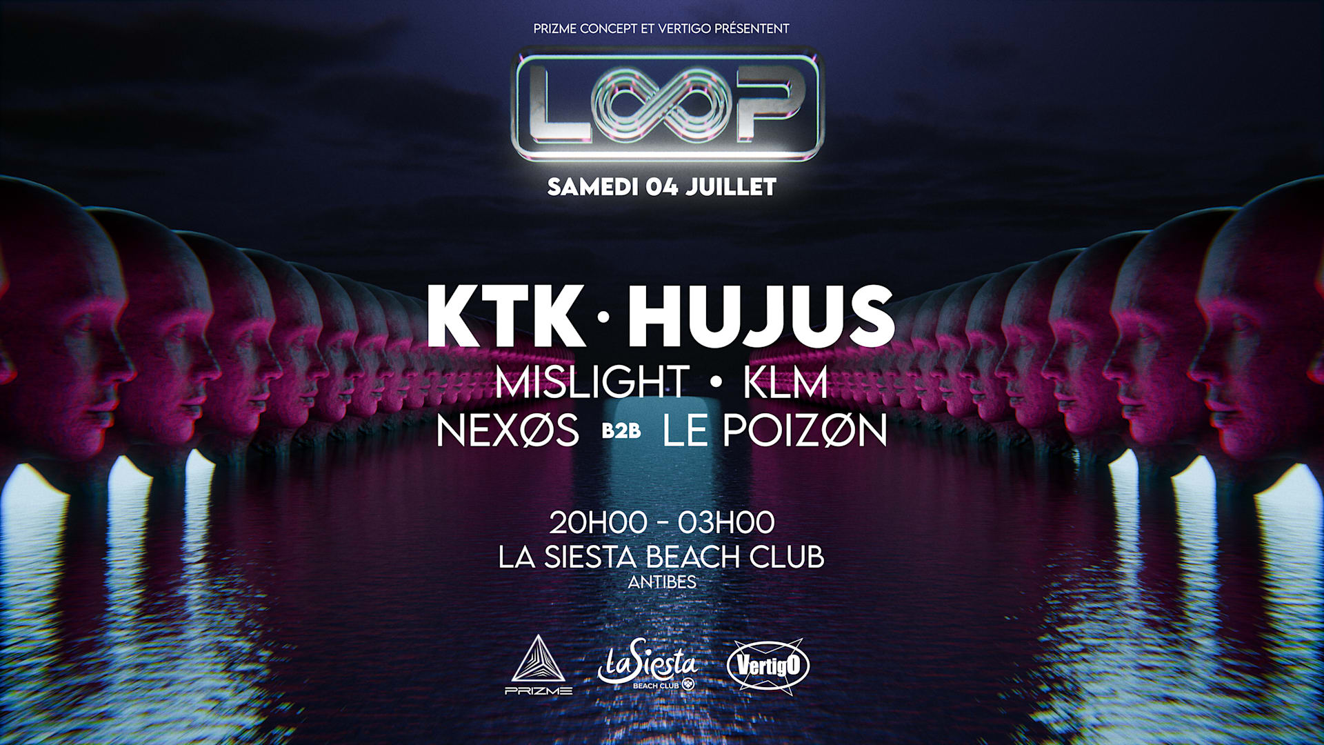 Prizme × Vertigo : Loop W/ Ktk & Hujus @ Siesta Beach Club