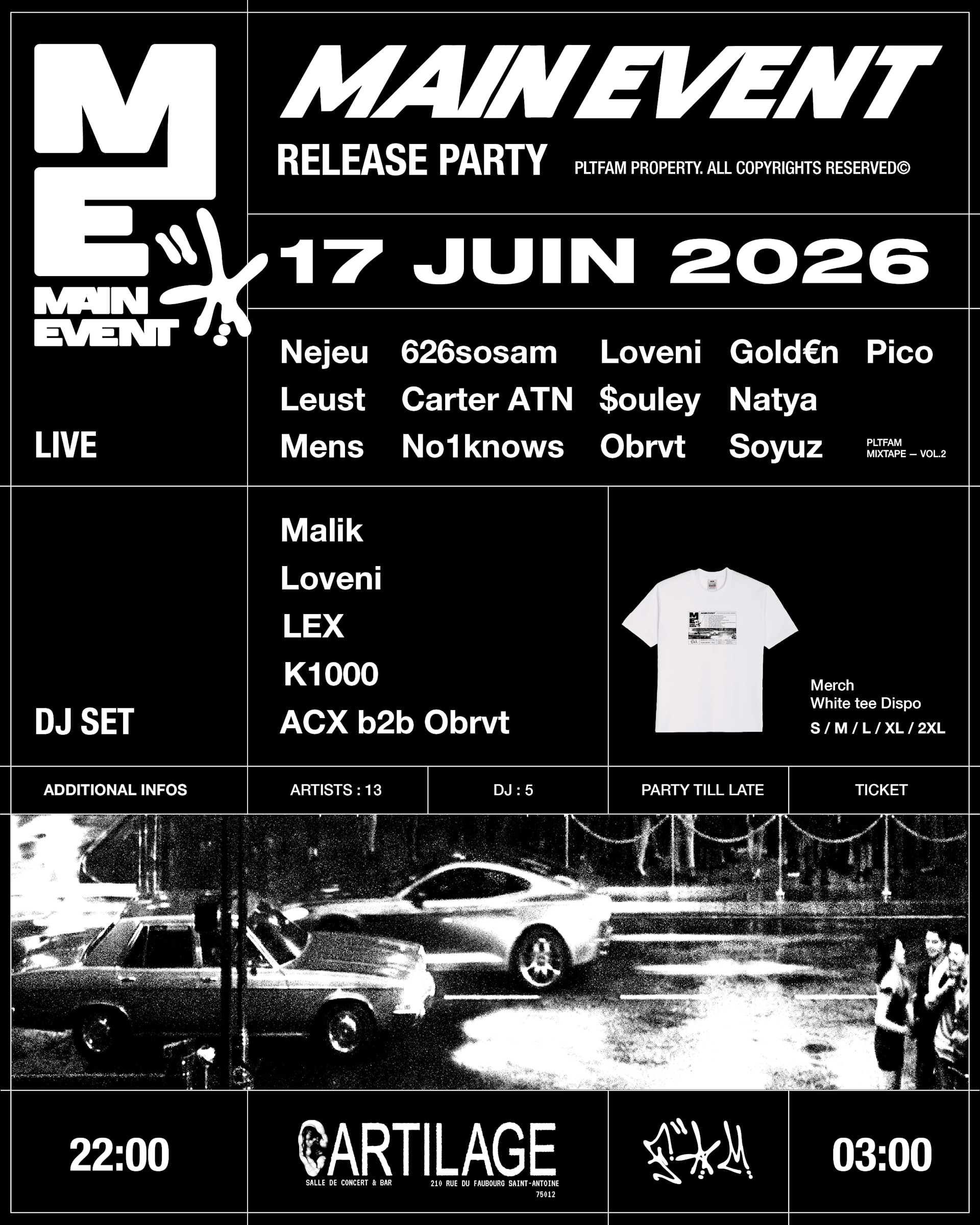 Main Event Release Party - Plt Fam