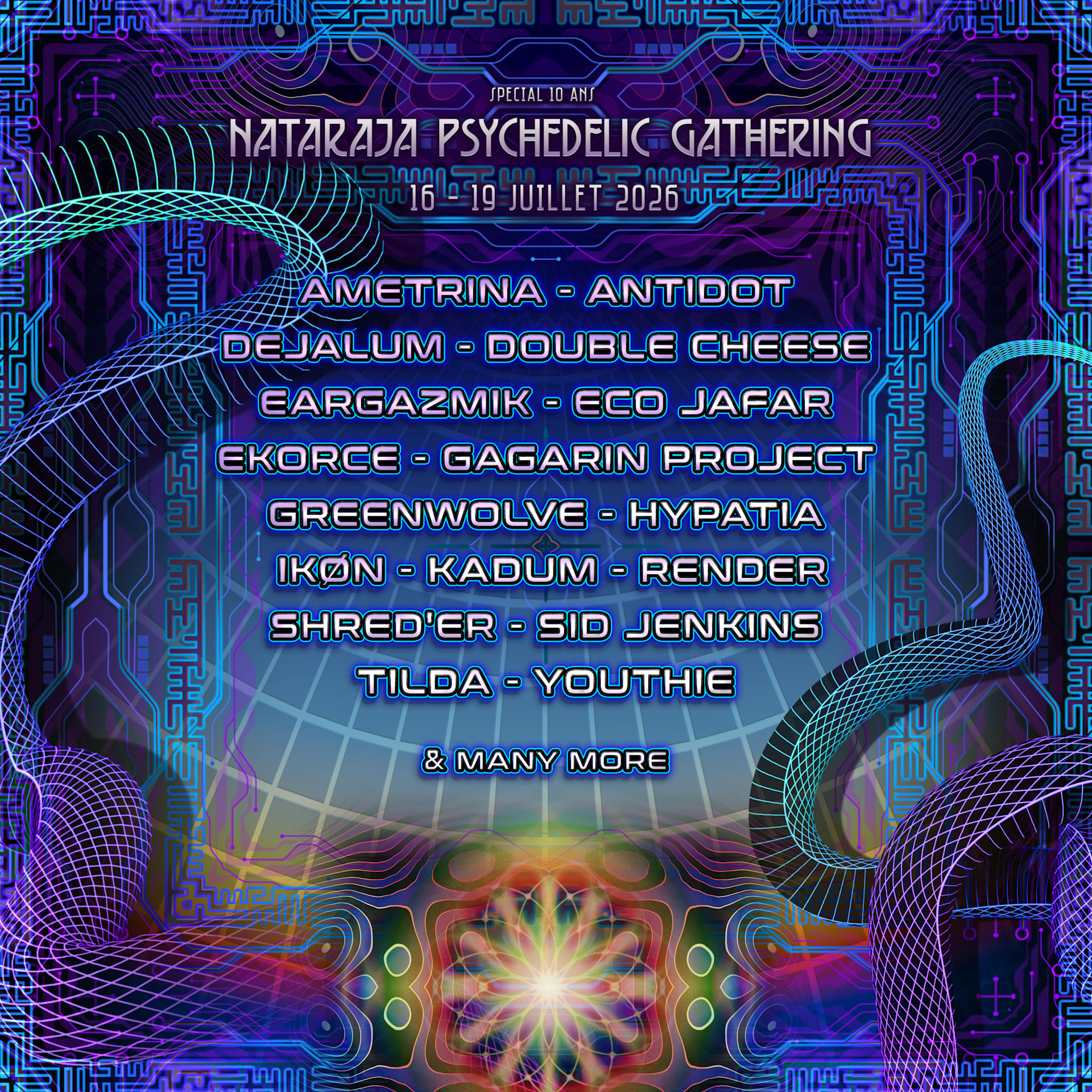 Nataraja Psychedelic Gathering 2026 - Spécial 10 Ans