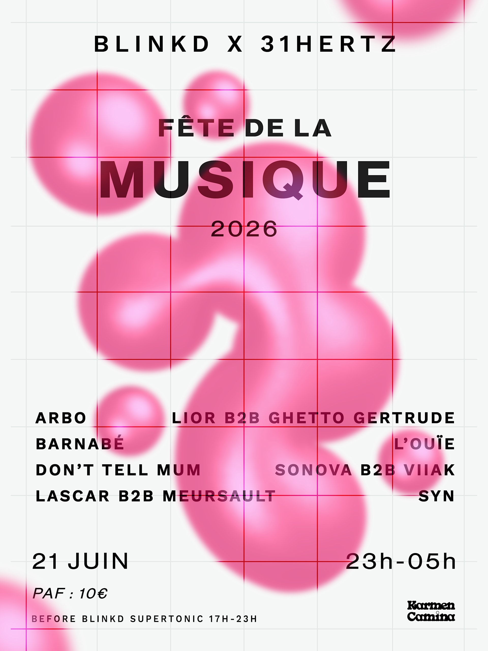 Fête De La Musique Night W/ Blinkd X 31hz [Arbo, Barnabé &+]