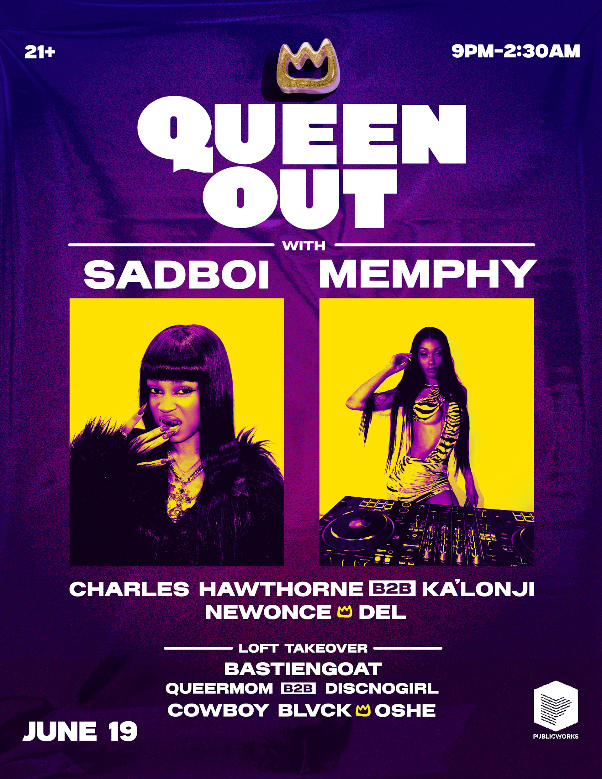 Queen Out Juneteenth With Sadboi, Memphy, & More