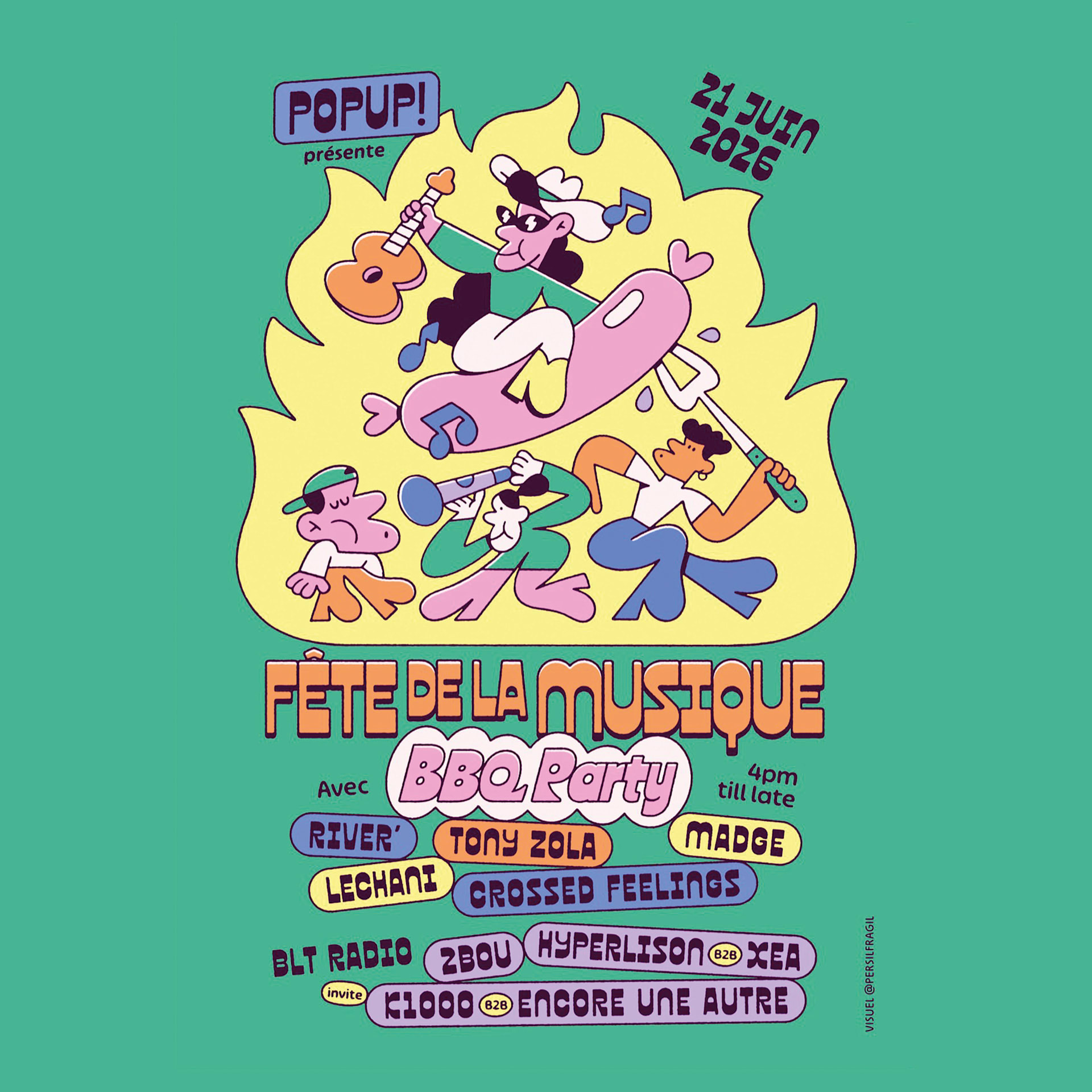Fête De La Musique 2026 - Bbq Party - Popup!