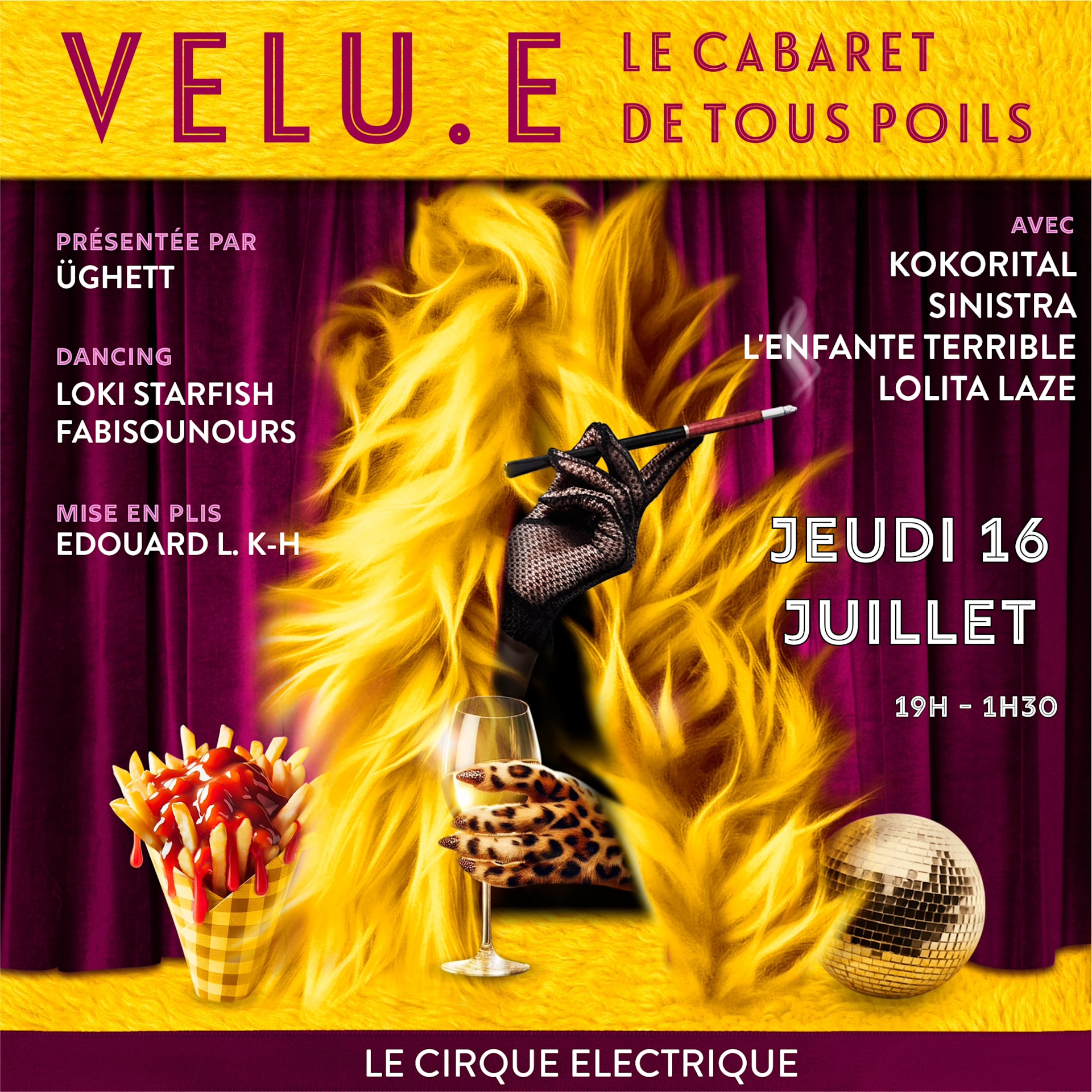 Velu.E - Cabaret & Afterwork - Le Cirque Électrique