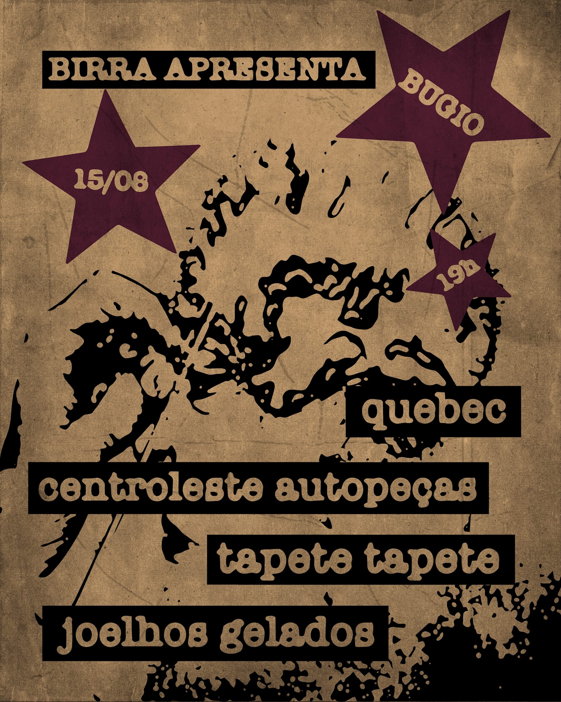 Birra: Quebec (Sp) + Tapete Tapete + Clap + Joelhos Gelados