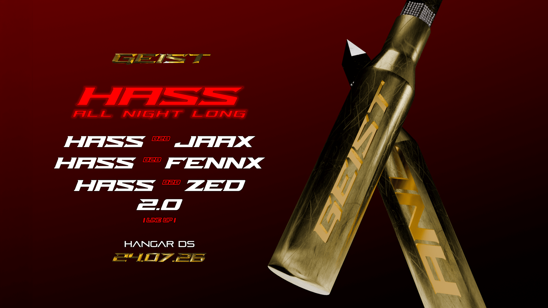 Geist : Hass All Night Long // Jaax, Fennx, Zed