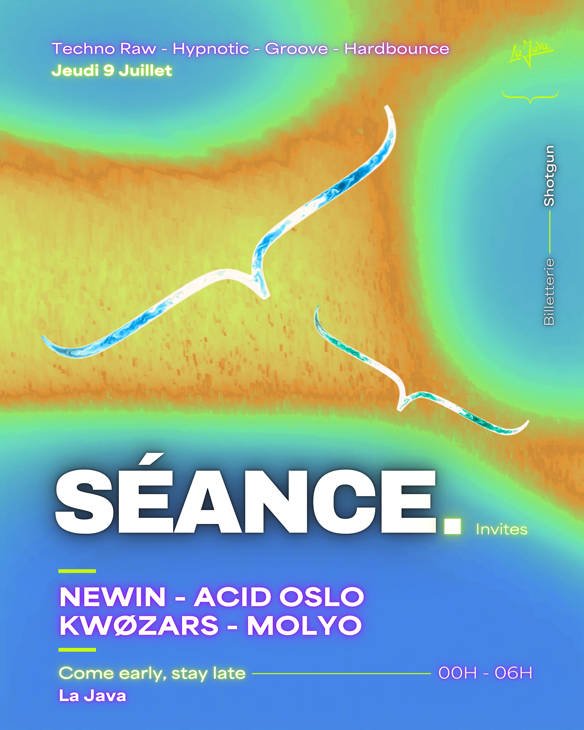 Séance. Invites : Newin - Acid Oslo - Kwøzars - Molyo