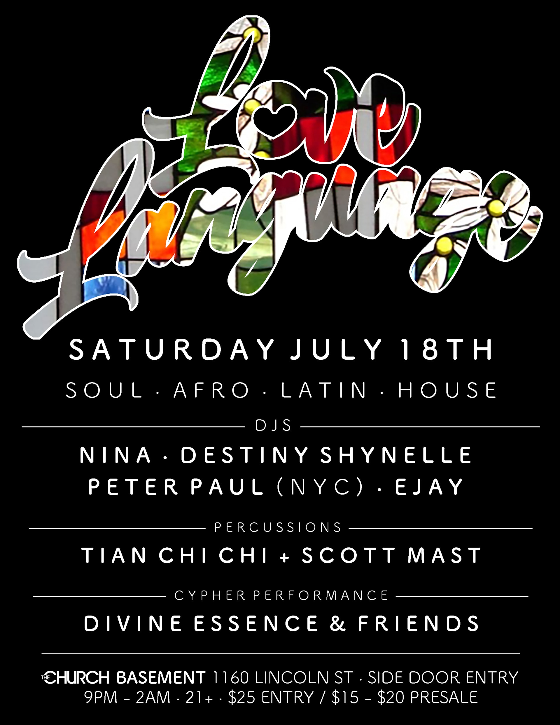 Love Language July @ The Church Basement