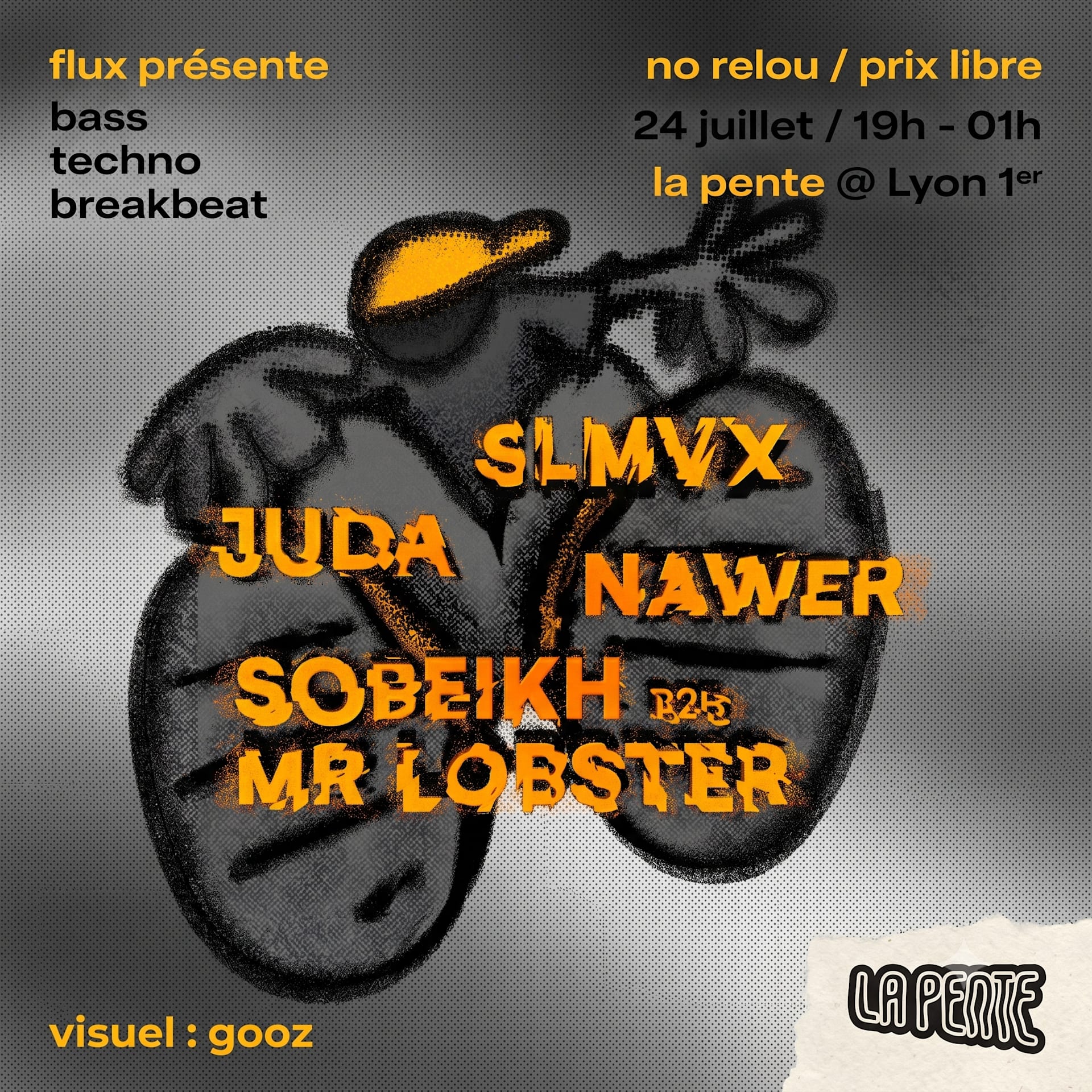 Flux Invite Slmvx, Juda, Nawer, Sobeikh & Mr Lobster