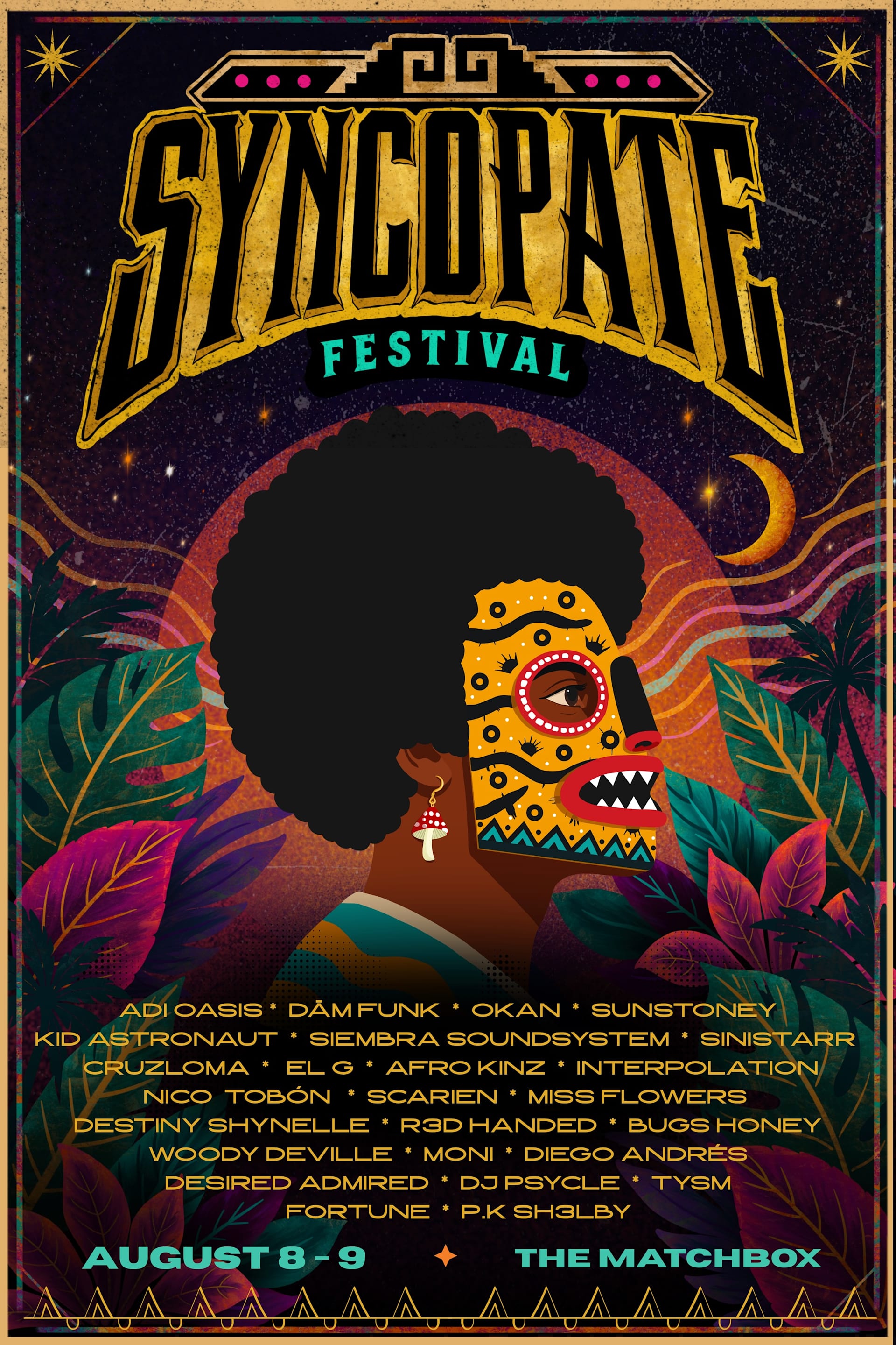 Syncopate Fest Ft. Adi Oasis & Dām-Funk | Aug 8–9 | Matchbox