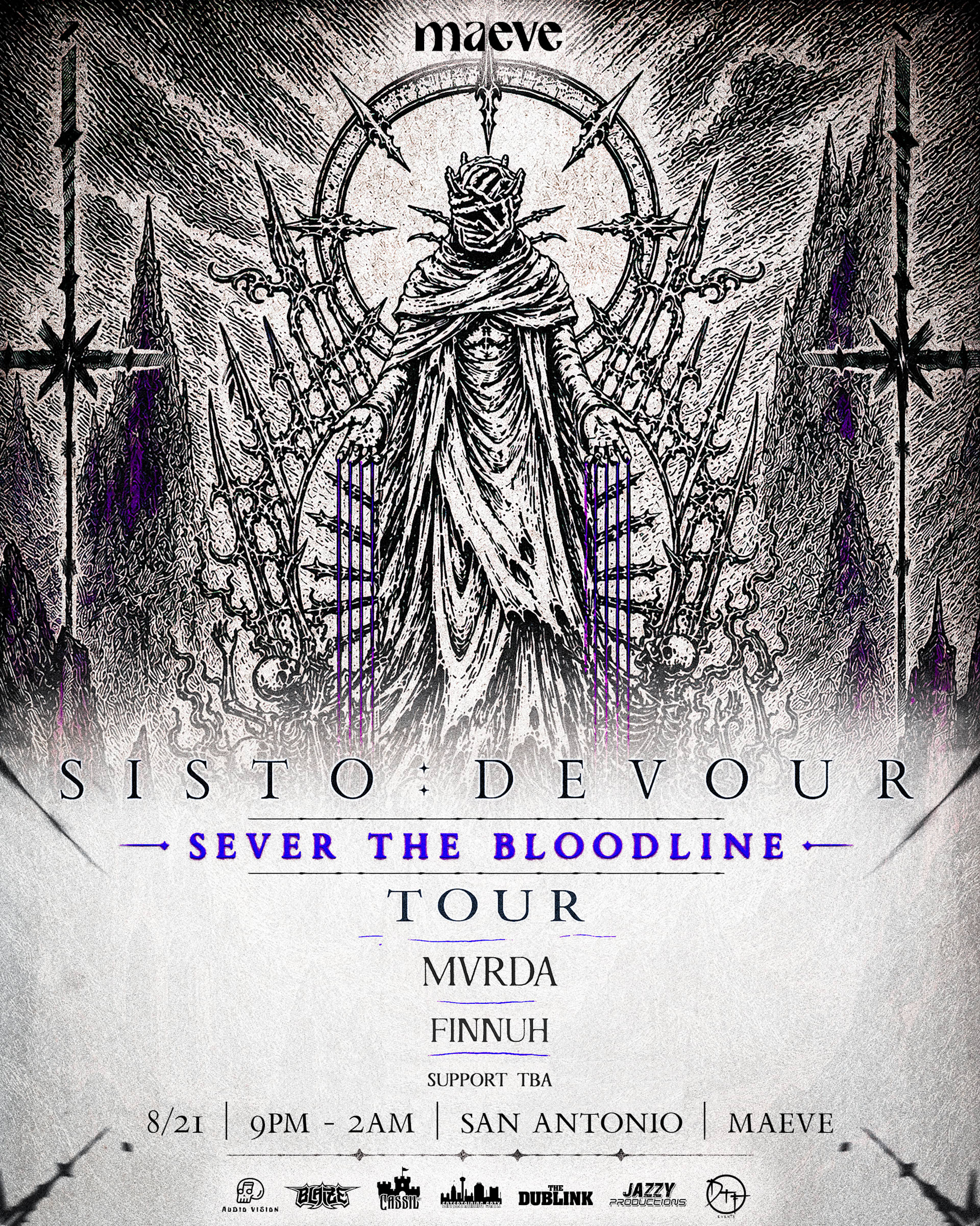 Sisto Tour | Mvrda | Finnuh || Satx @ Maeve