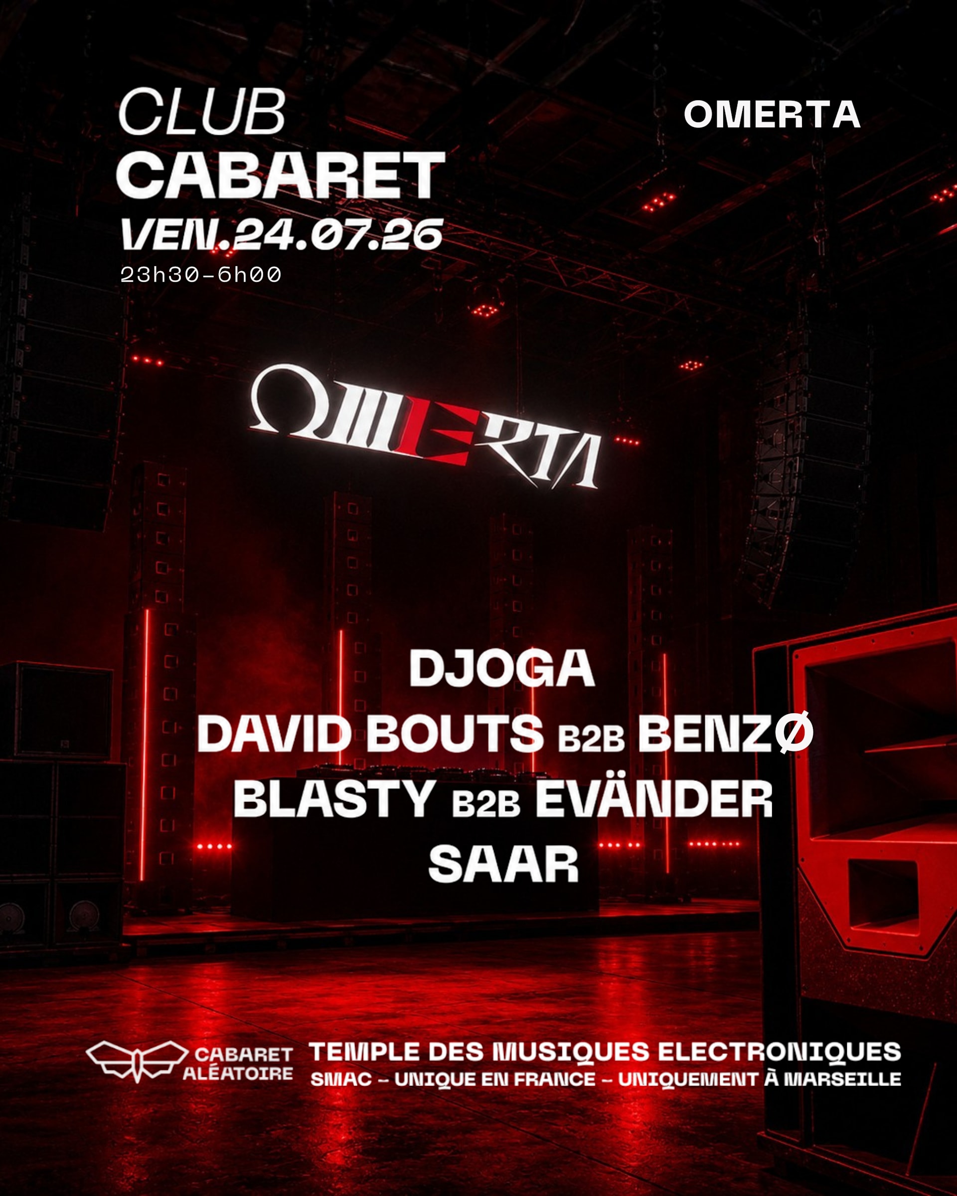 24/07 | Club Cabaret X Omerta