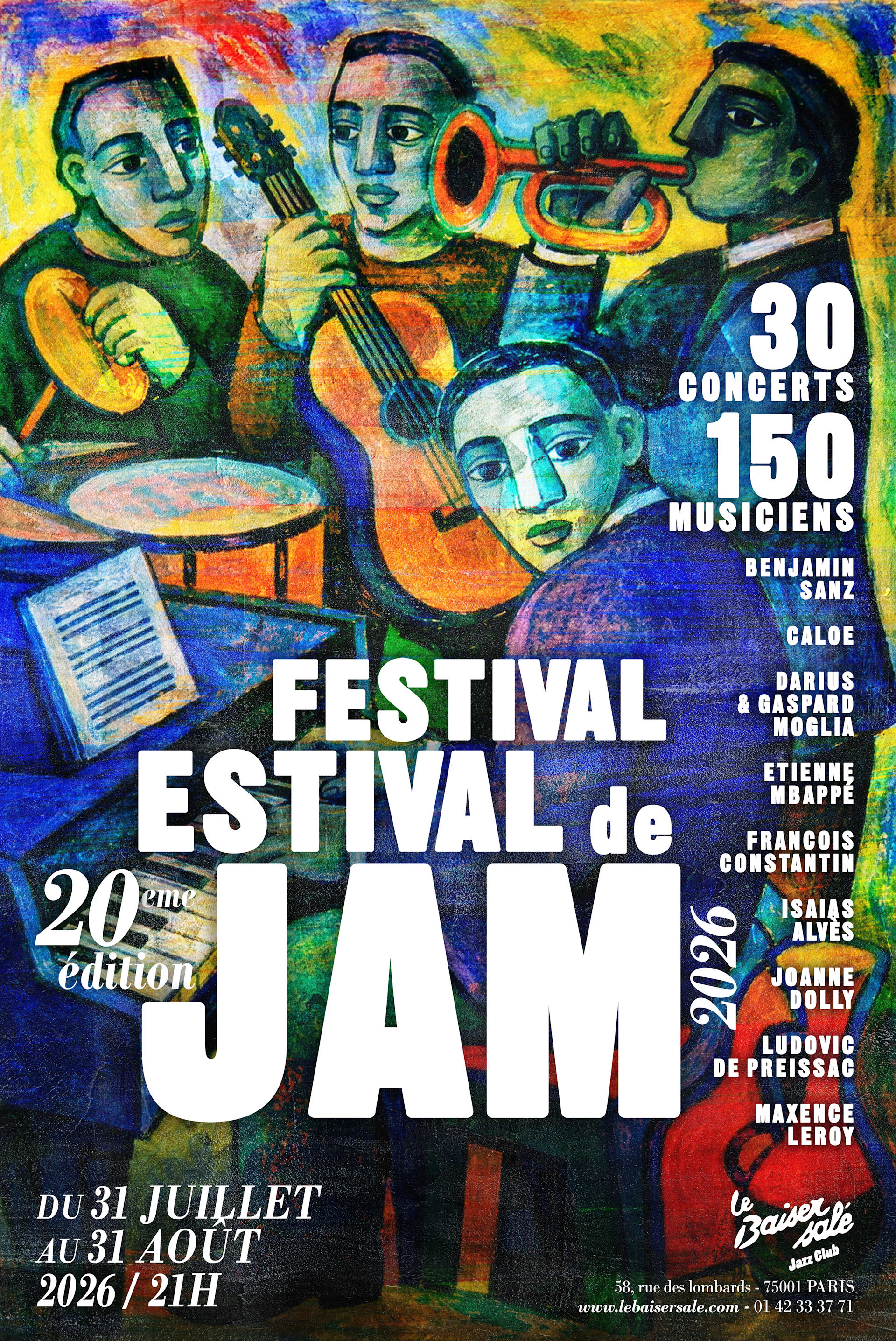 Le Festival Estival de Jam du Baiser Salé