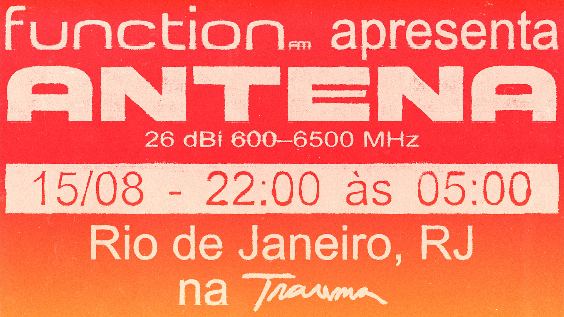 Function Apresenta: Antena (Rj)