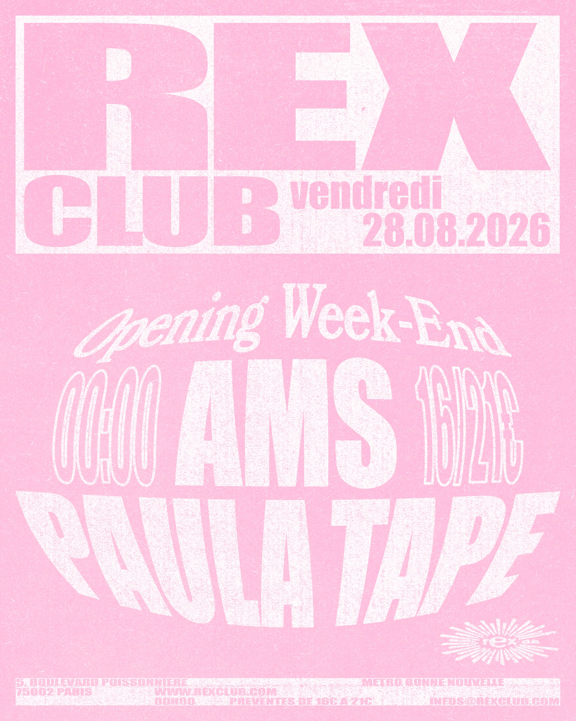 Rex Club Opening Day: Ams & Paula Tape