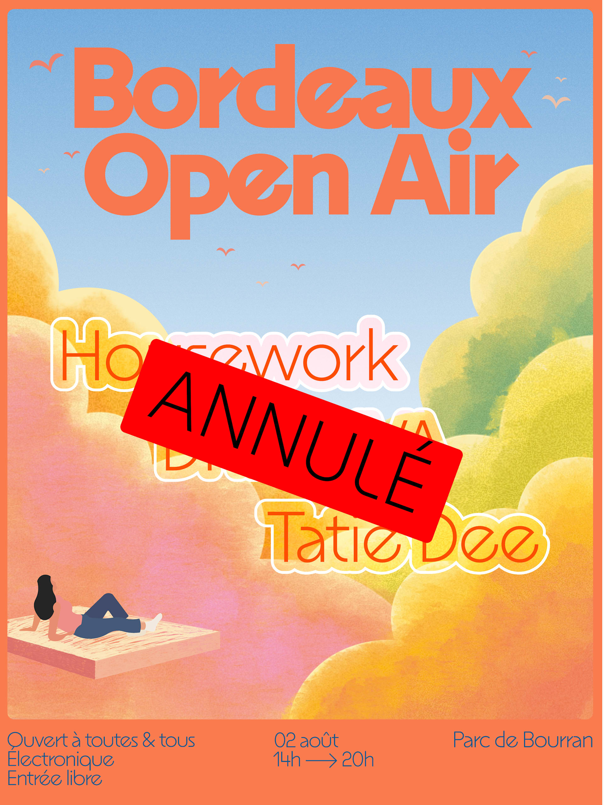 [Annulé] Bordeaux Open Air - Parc De Bourran 02.08