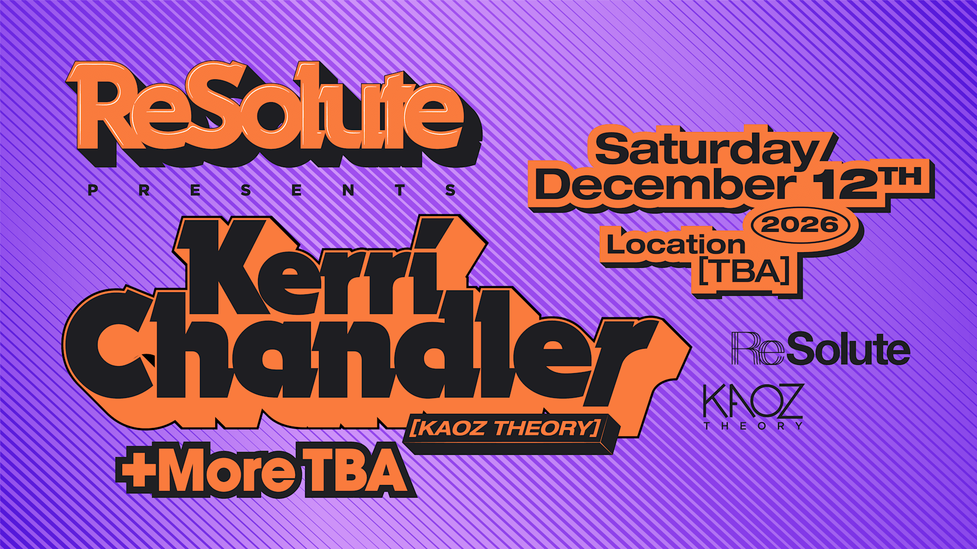 Resolute Presents: Kerri Chandler