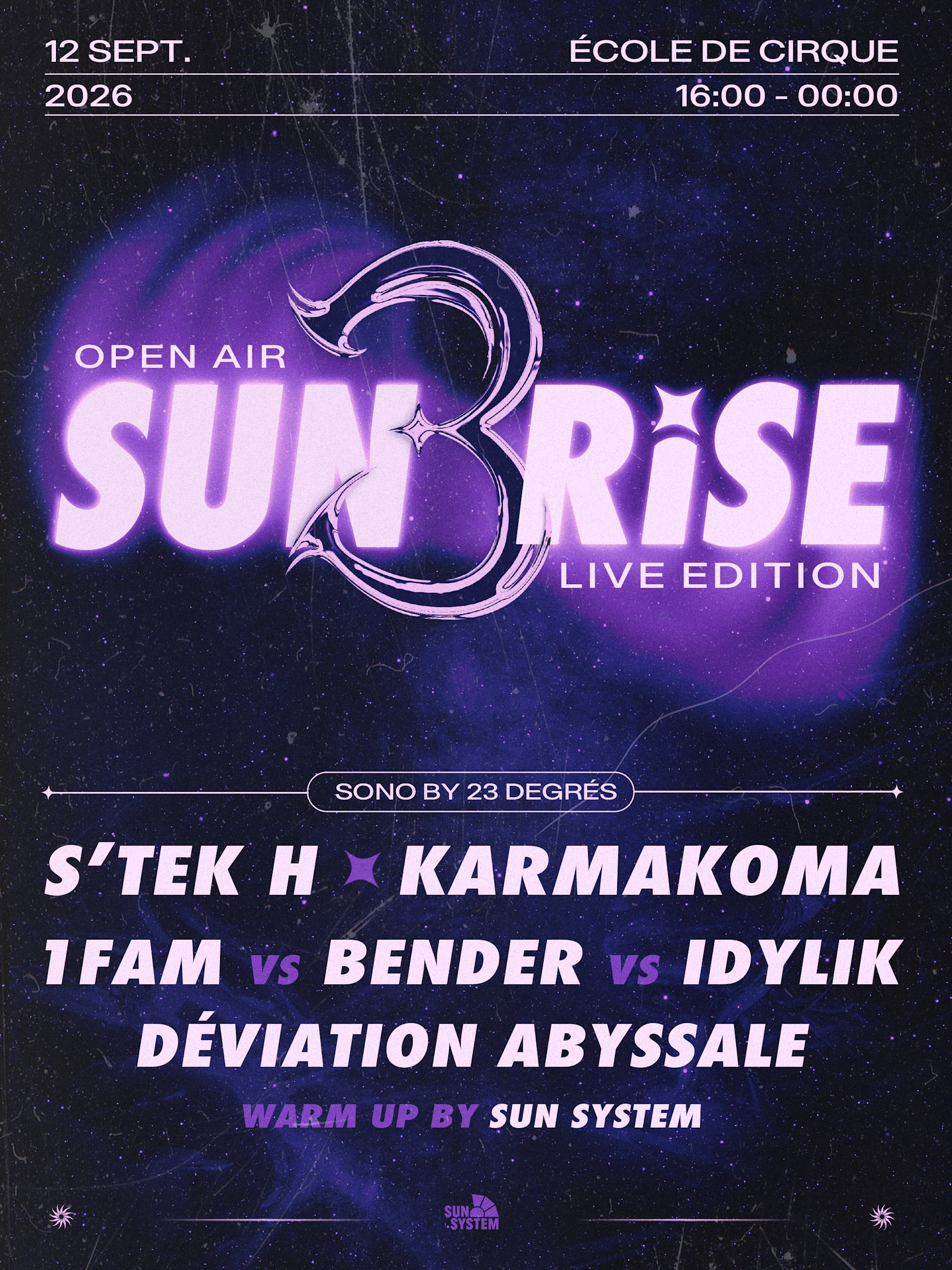 Sunrise : Open Air #3 Live Edition