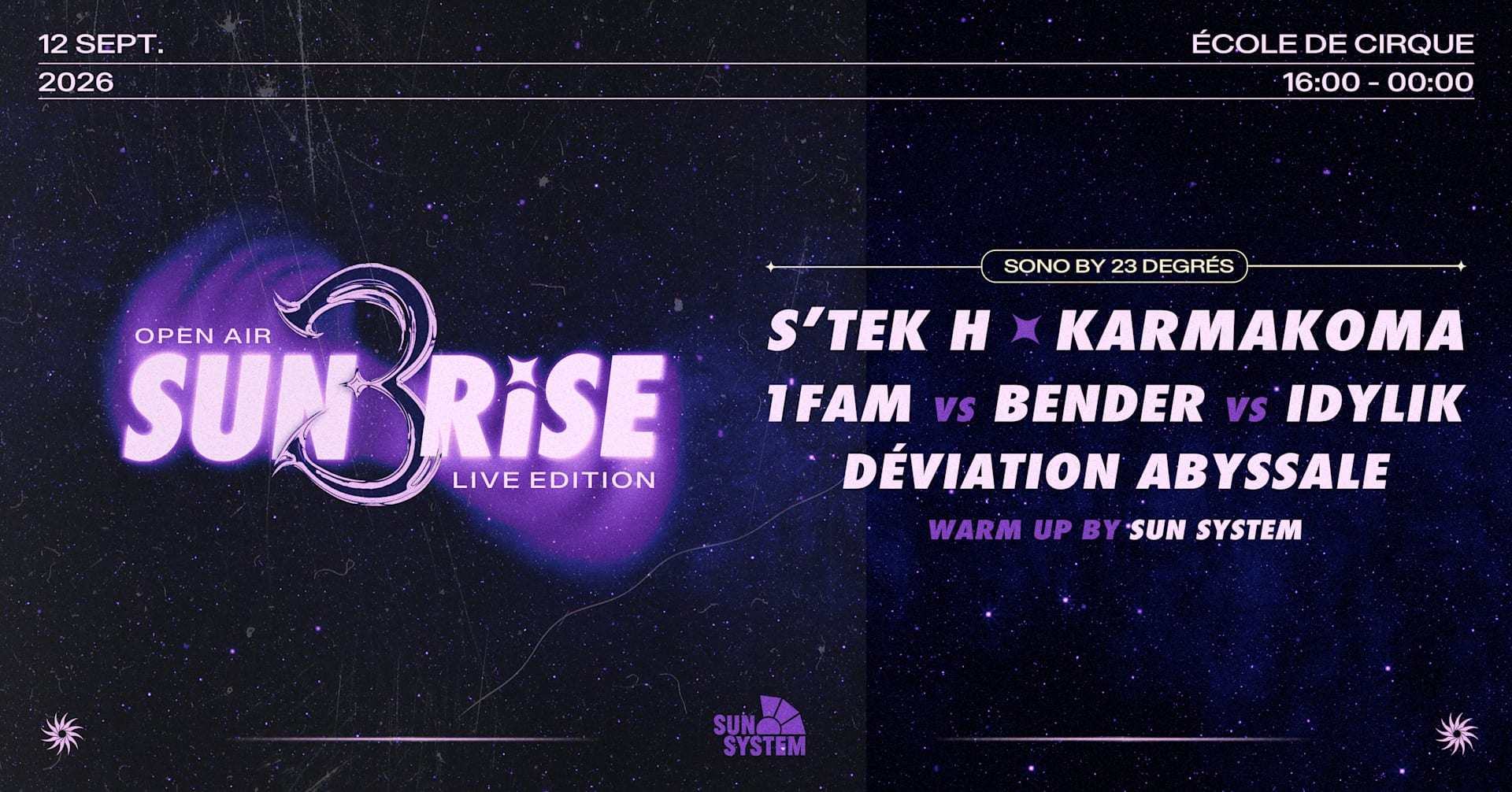 Sunrise : Open Air #3 Live Edition