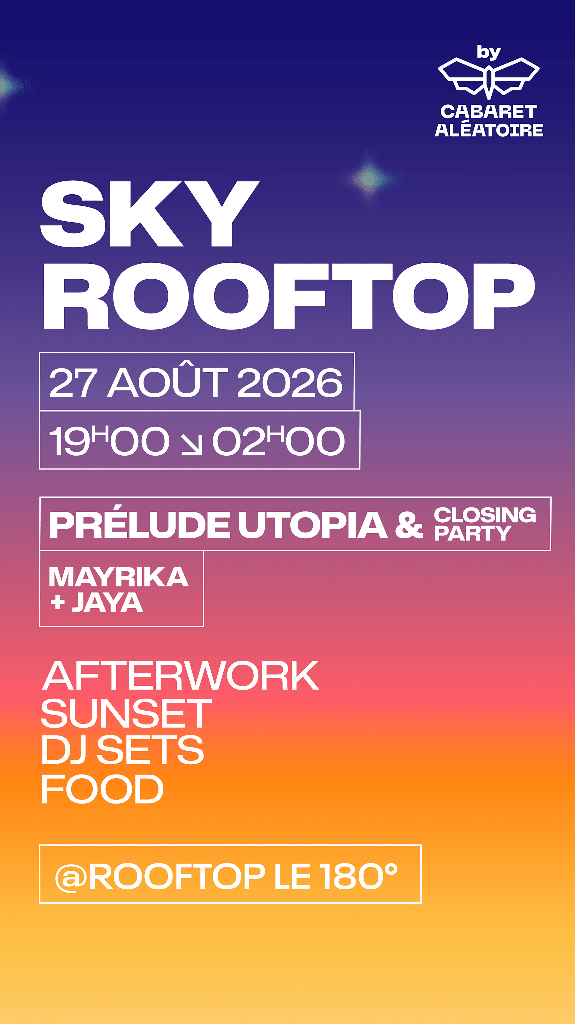 27/08 | Sky Rooftop - Closing