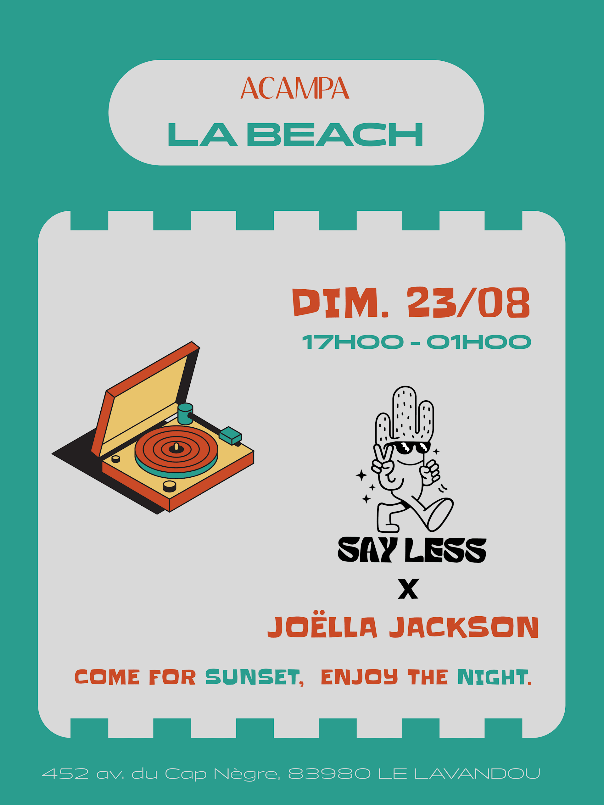 Say Less X Acampa 23-08