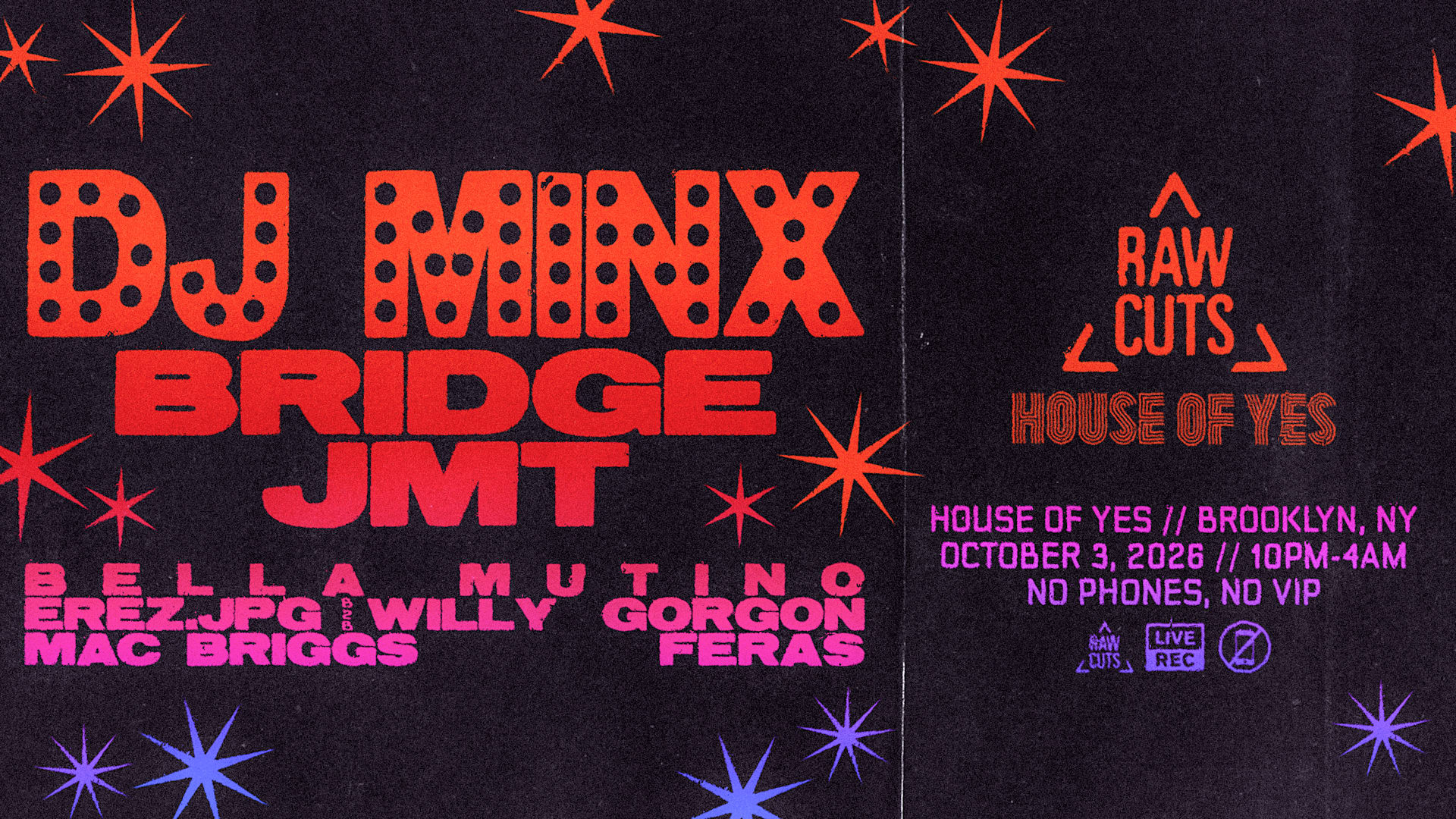 Raw Cuts X House Of Yes: Dj Minx