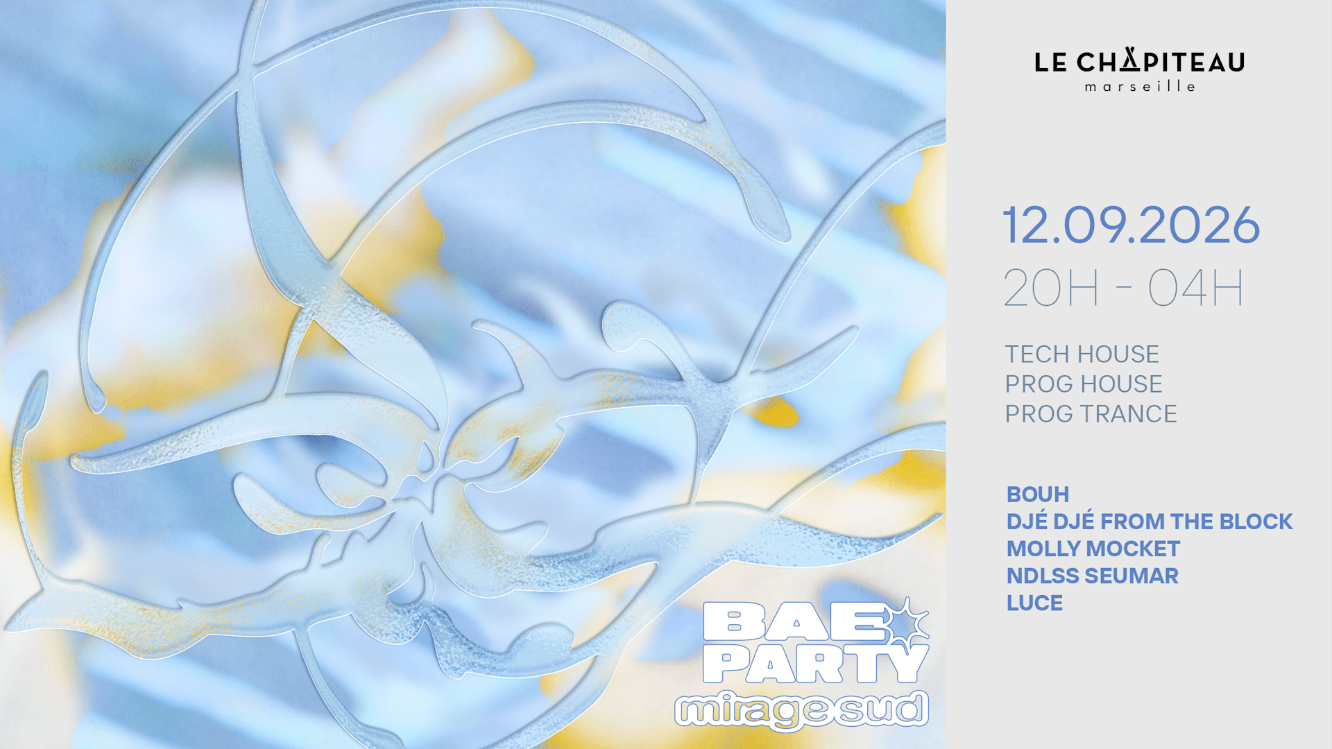 Bae Party Invite Mirage Sud