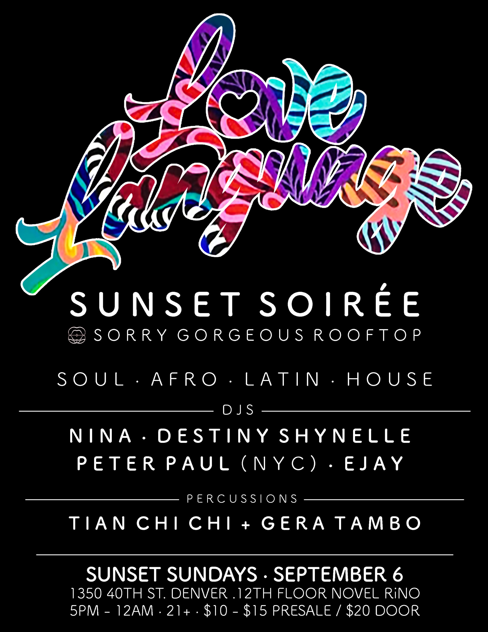 Sunset Soirée @ Sorry Gorgeous Rooftop