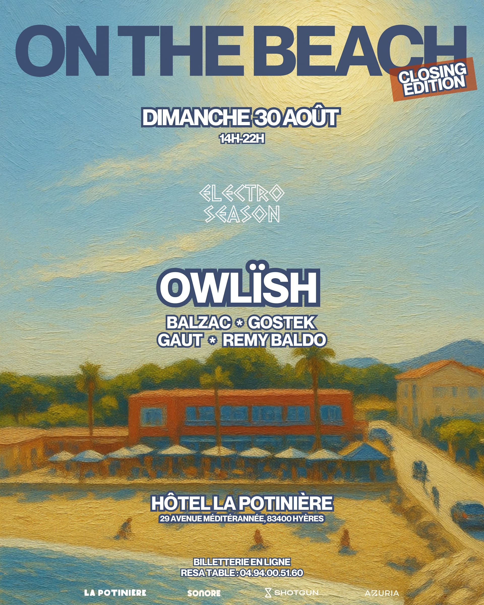 Electro Season Summer Closing X La Potinière