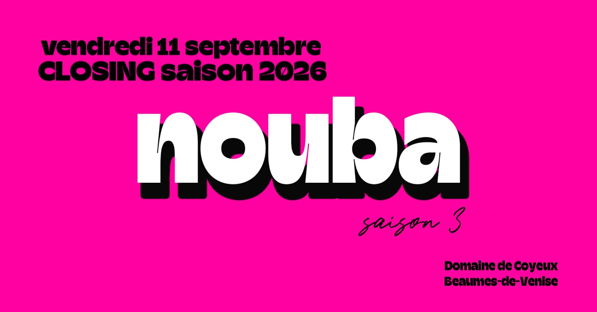 Closing Nouba : Soirée Du 11 Sept W/ Galab + Peck