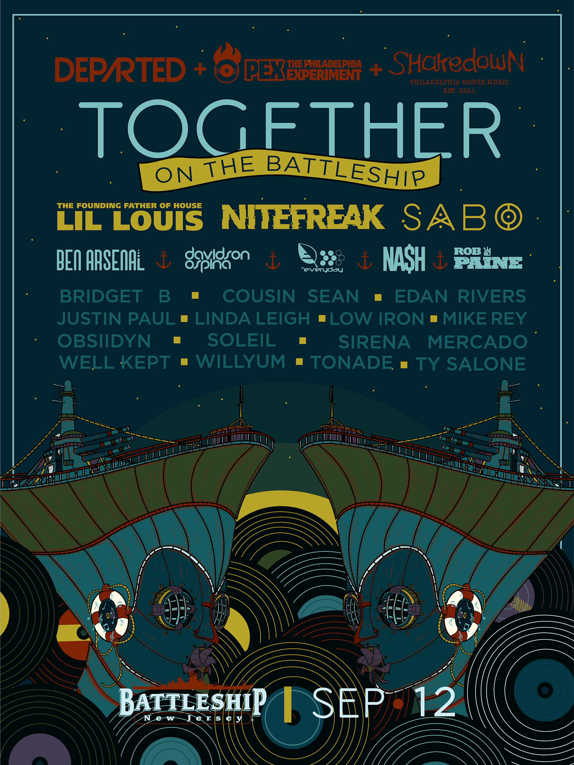 Together On The Battleship : Lil' Louis, Nitefreak, Sabo +