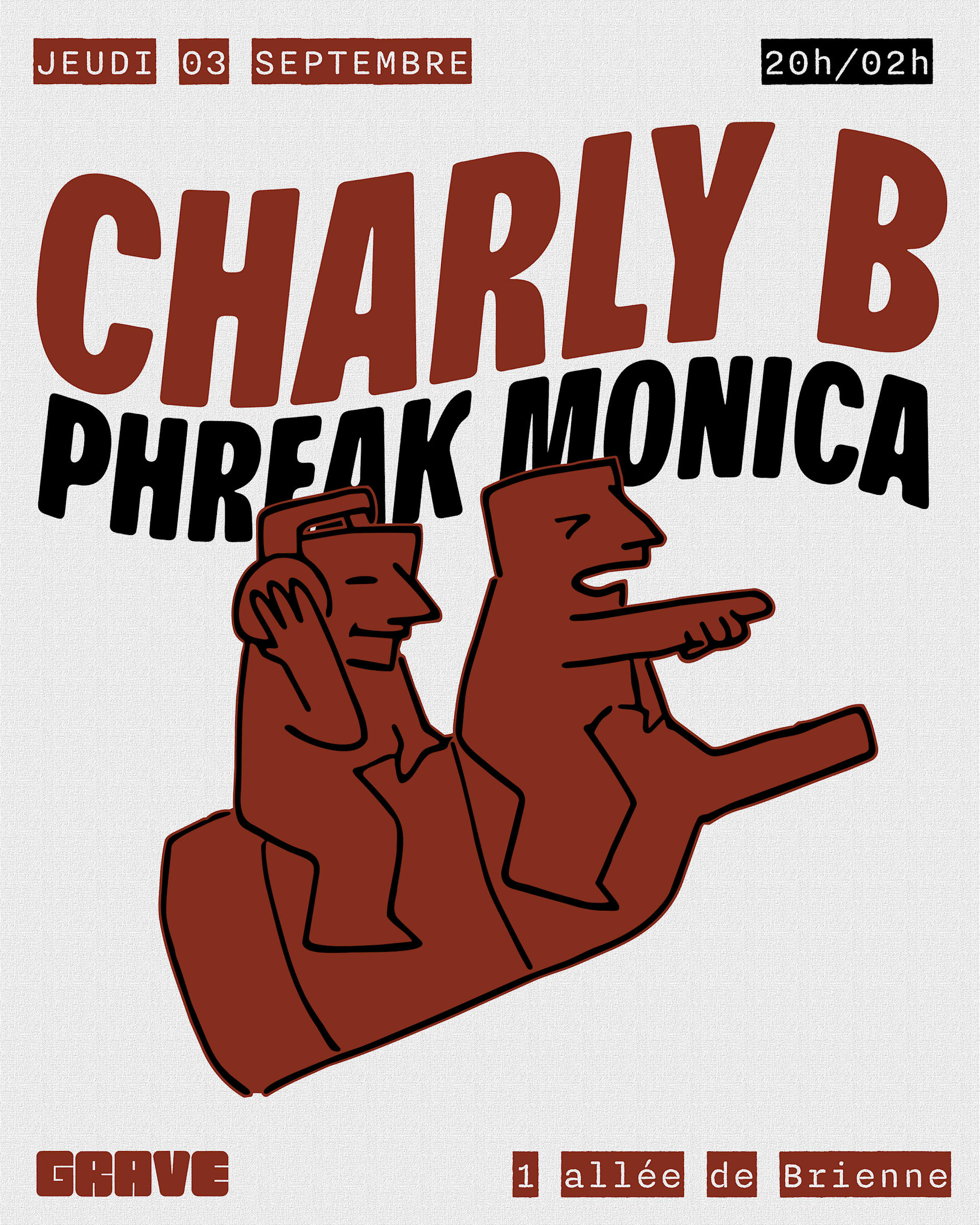 Phreak Monica & Charly B Chez Grave