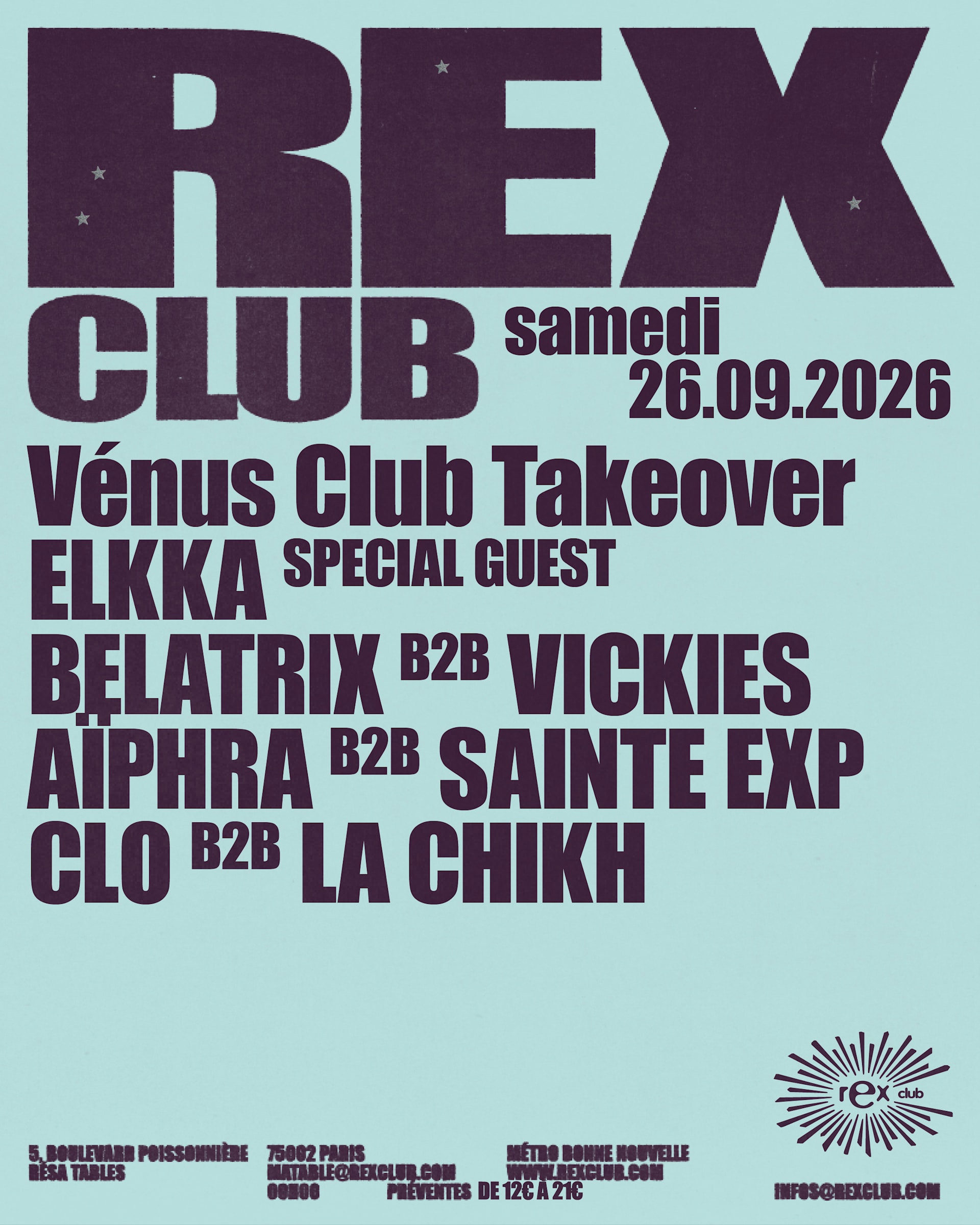 Vénus Club Invite Elkka
