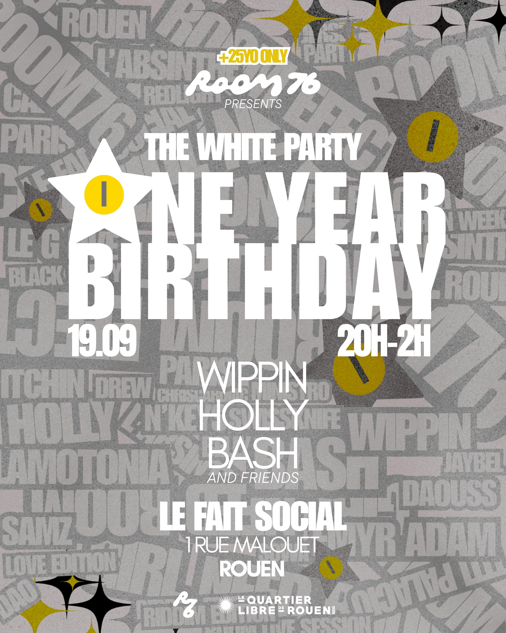 Rouen - One Year Birthday Bash - The White Party (+25 Only)