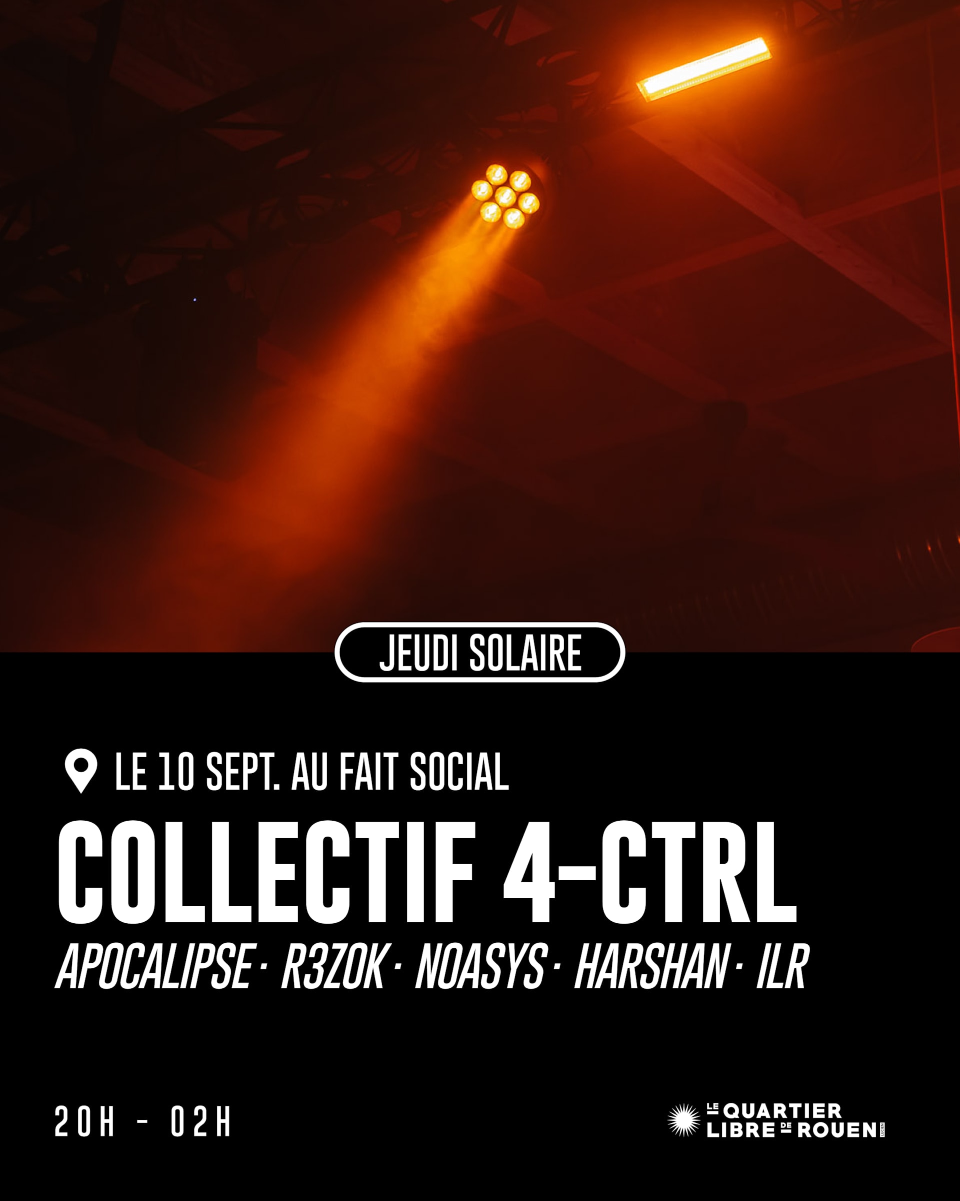 Jeudi Solaire - Collectif 4-Ctrl Invite Apocalipse