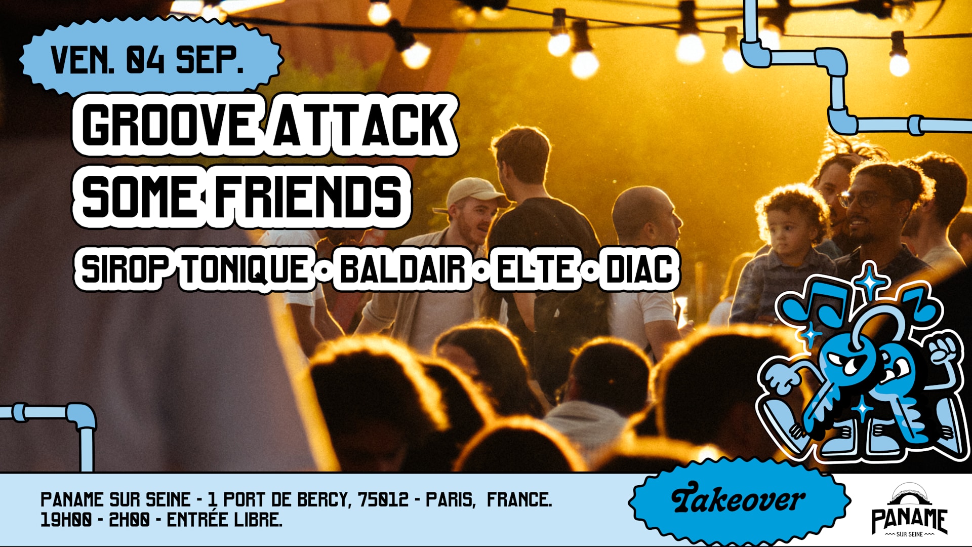 Groove Attack Some Friends - Paname Sur Seine 🌊🪩