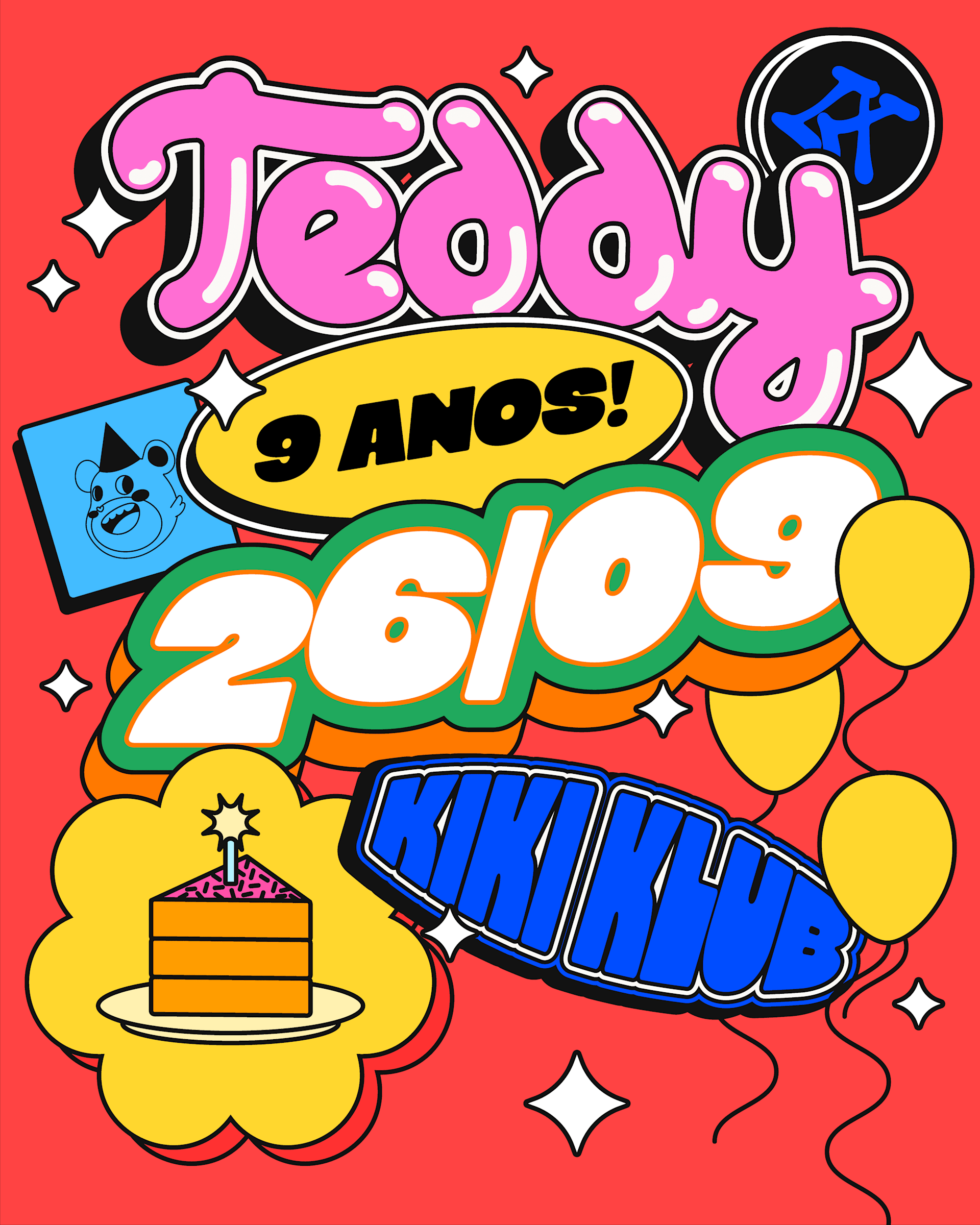 Teddyversário De 9 Anos