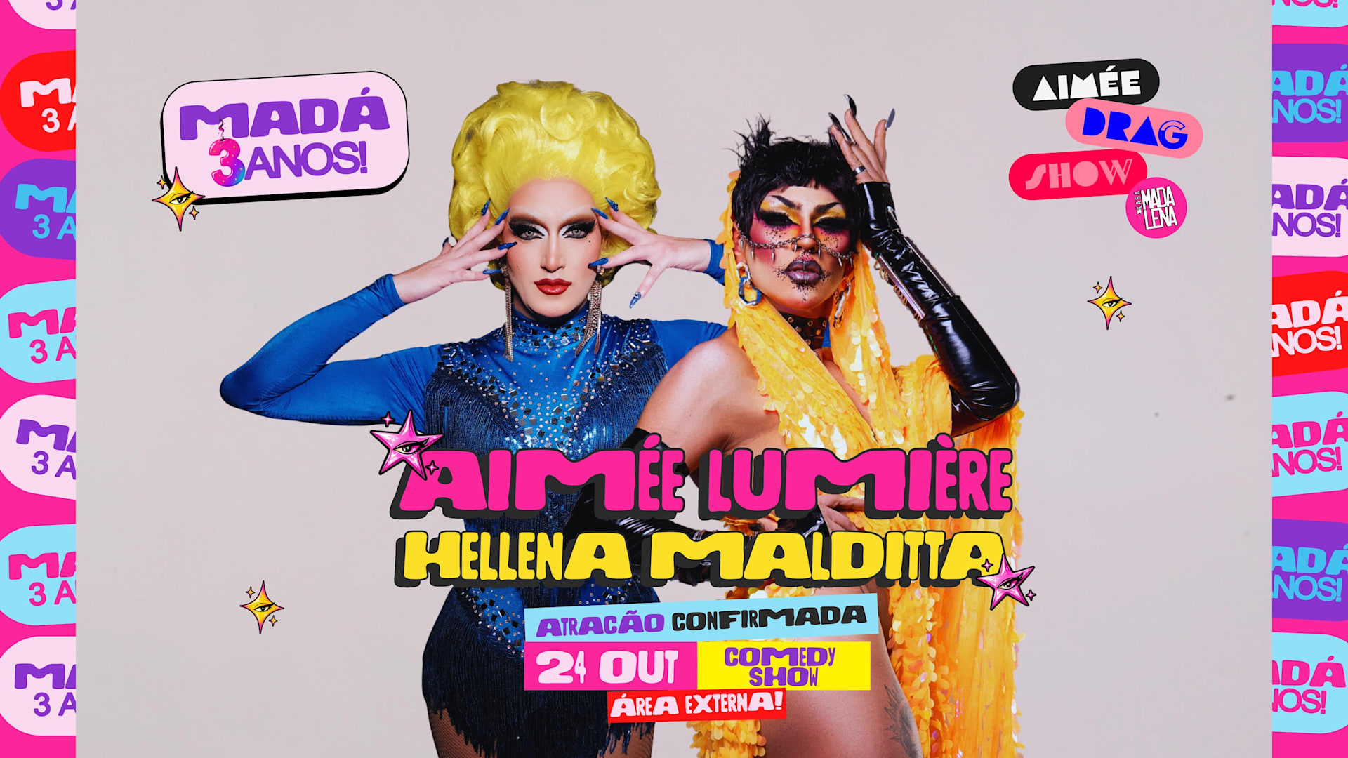 Aimée Drag Show Em Uberlândia Com Hellena Malditta 24/08
