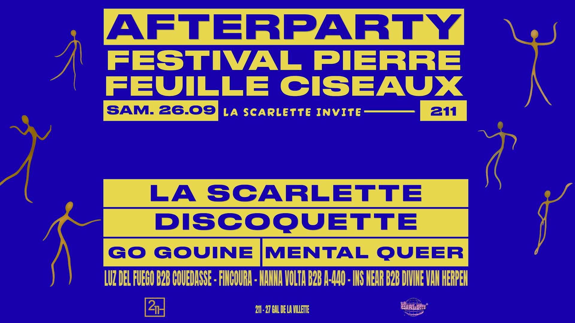 La Scarlette Invite Discoquette + Go Gouine + Mental Queer