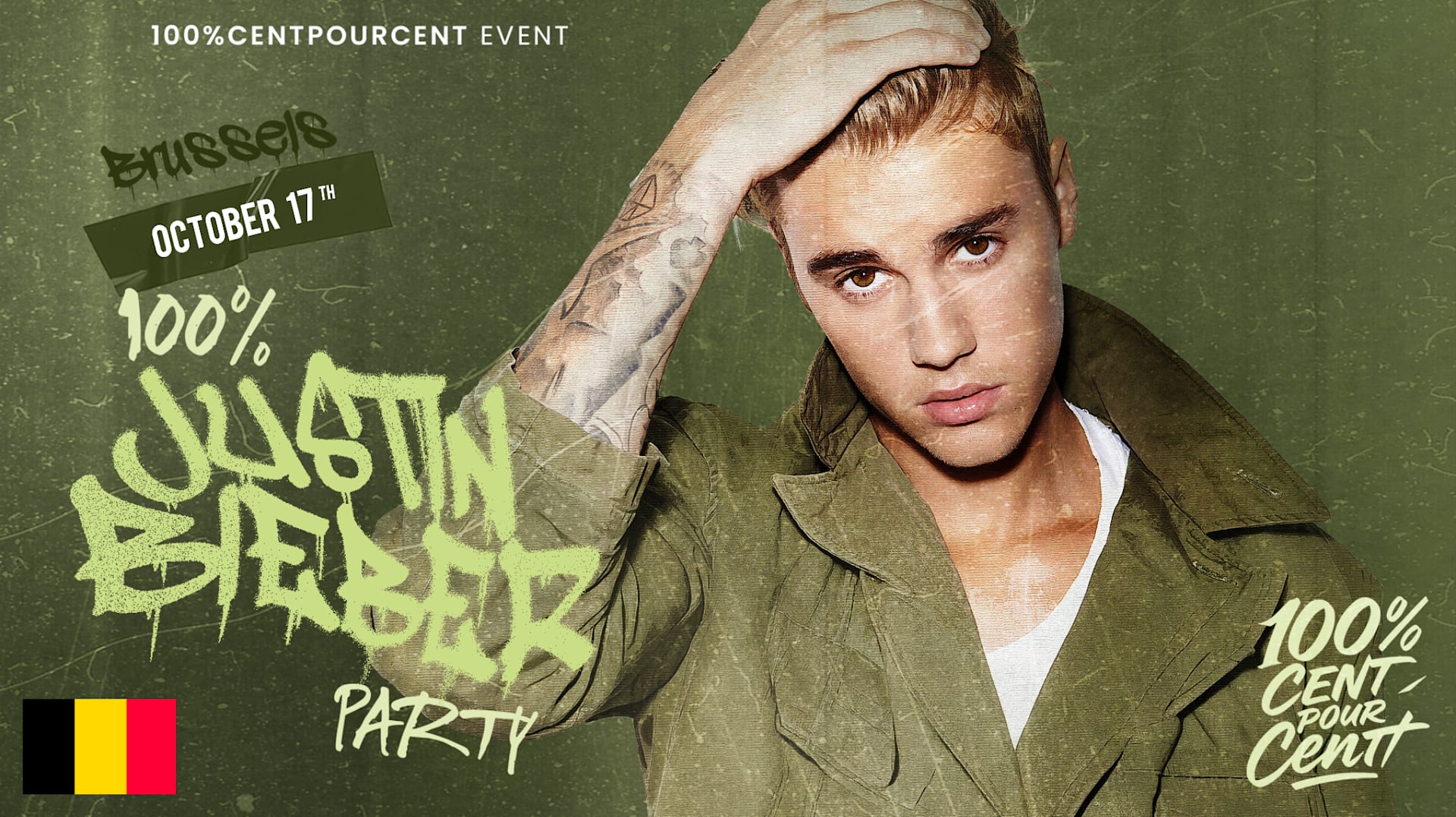 100% Justin Bieber Party In Brussels !!