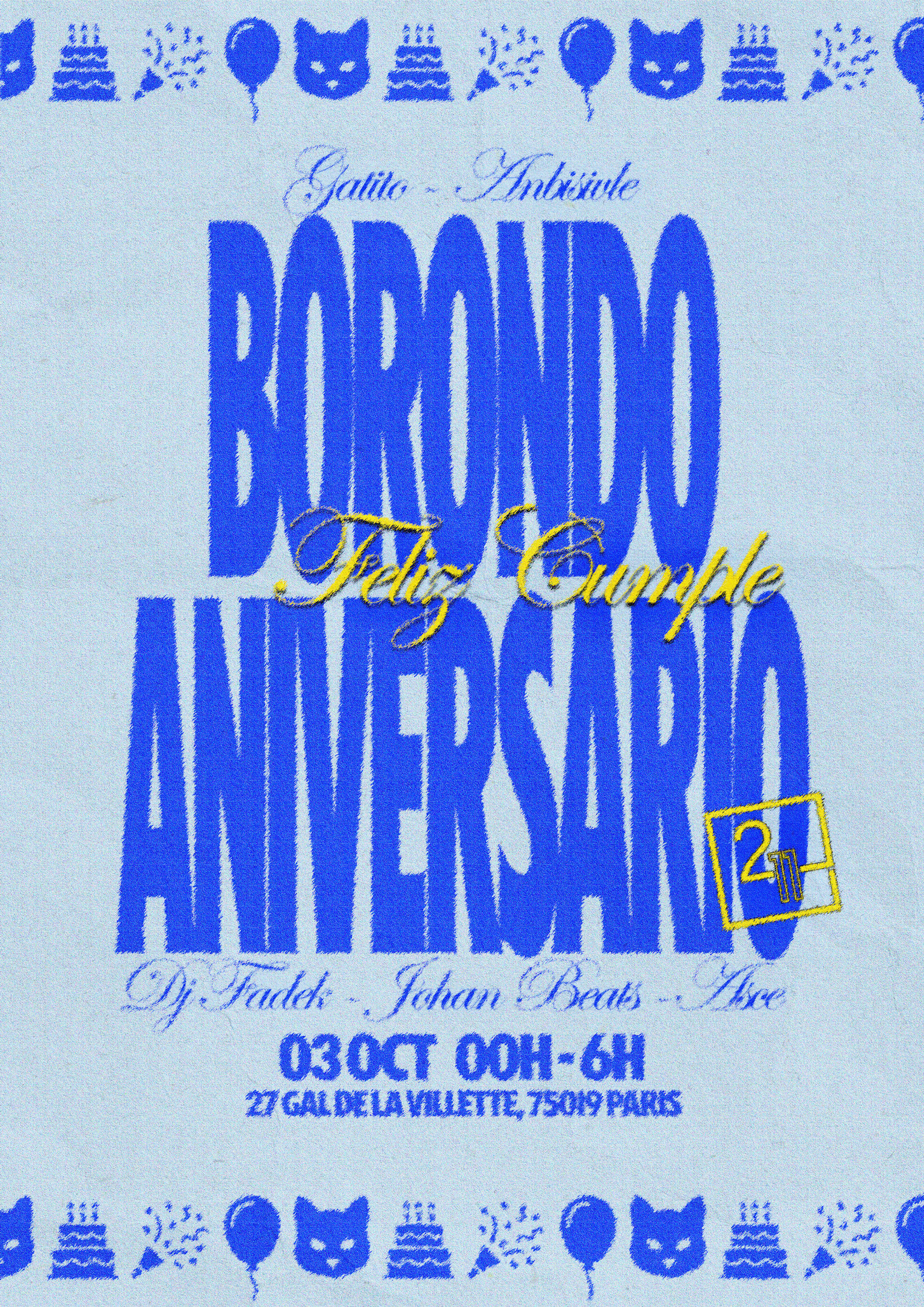 Borondo Aniversario Feliz Cumple