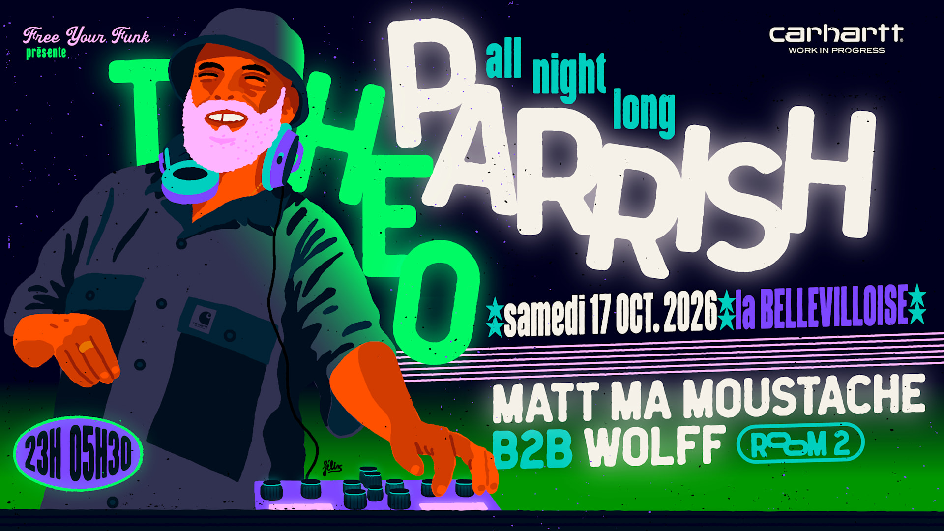 Free Your Funk Présente Theo Parrish All Night Long | 17.10