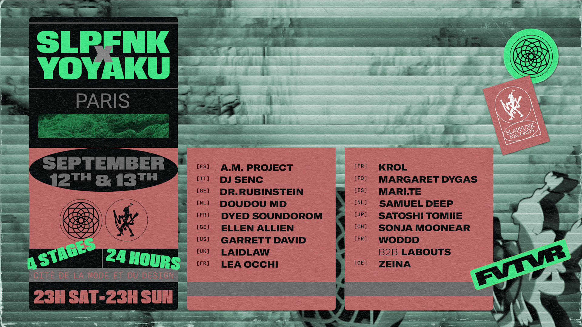 Yoyaku X Slapfunk Paris 24 Hour Marathon