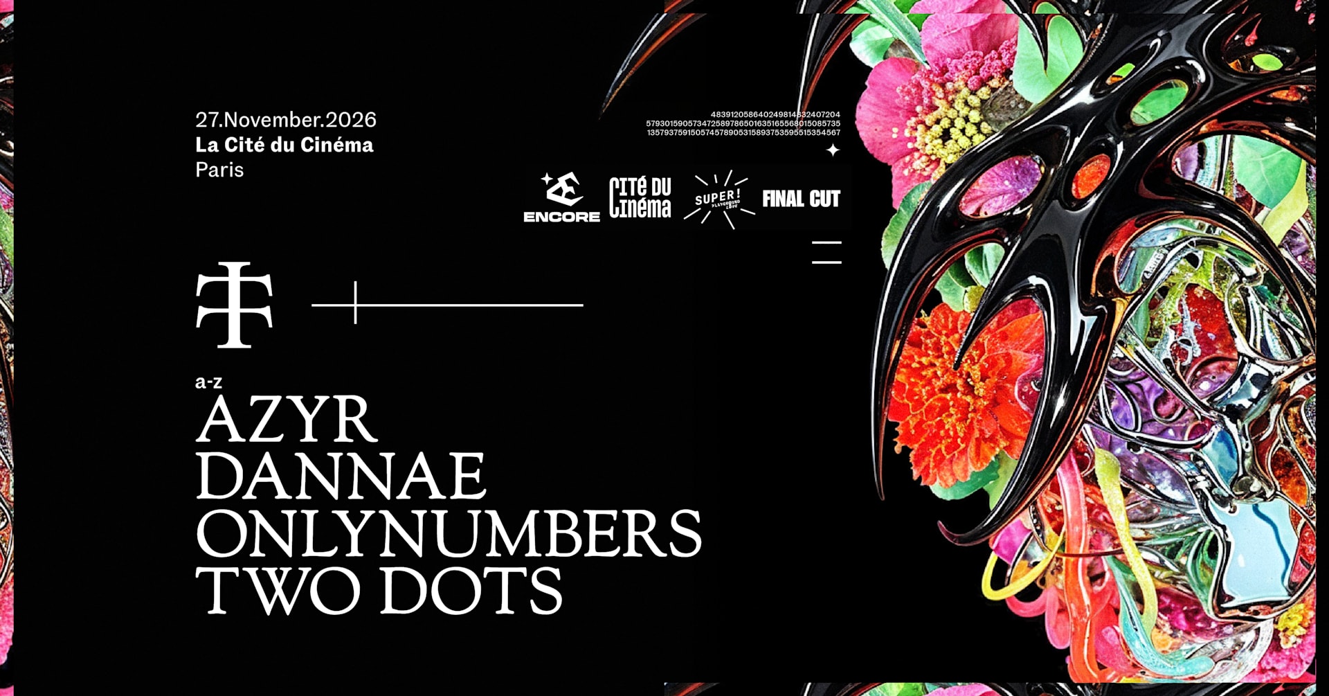 Teletech Paris : Onlynumbers, Azyr, Dannae & Two Dots