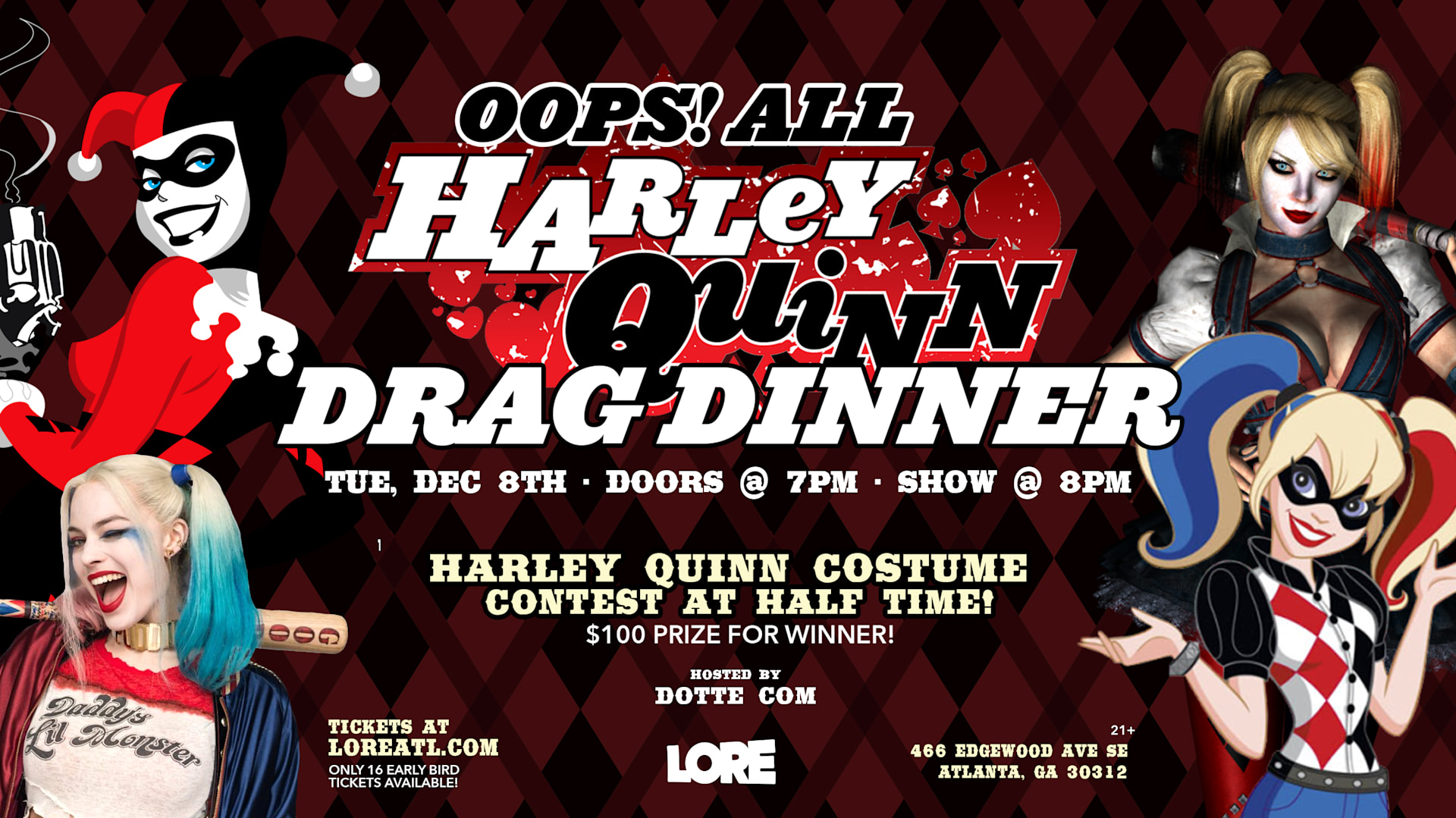 Oops! All Harley Quinn Drag Dinner