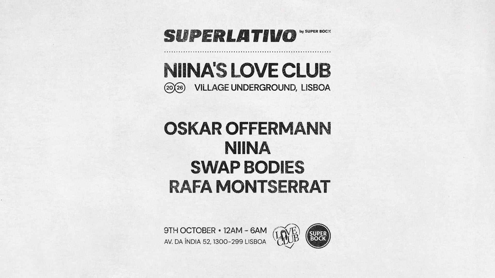 Superlativo By Super Bock: Niina’S Love Club