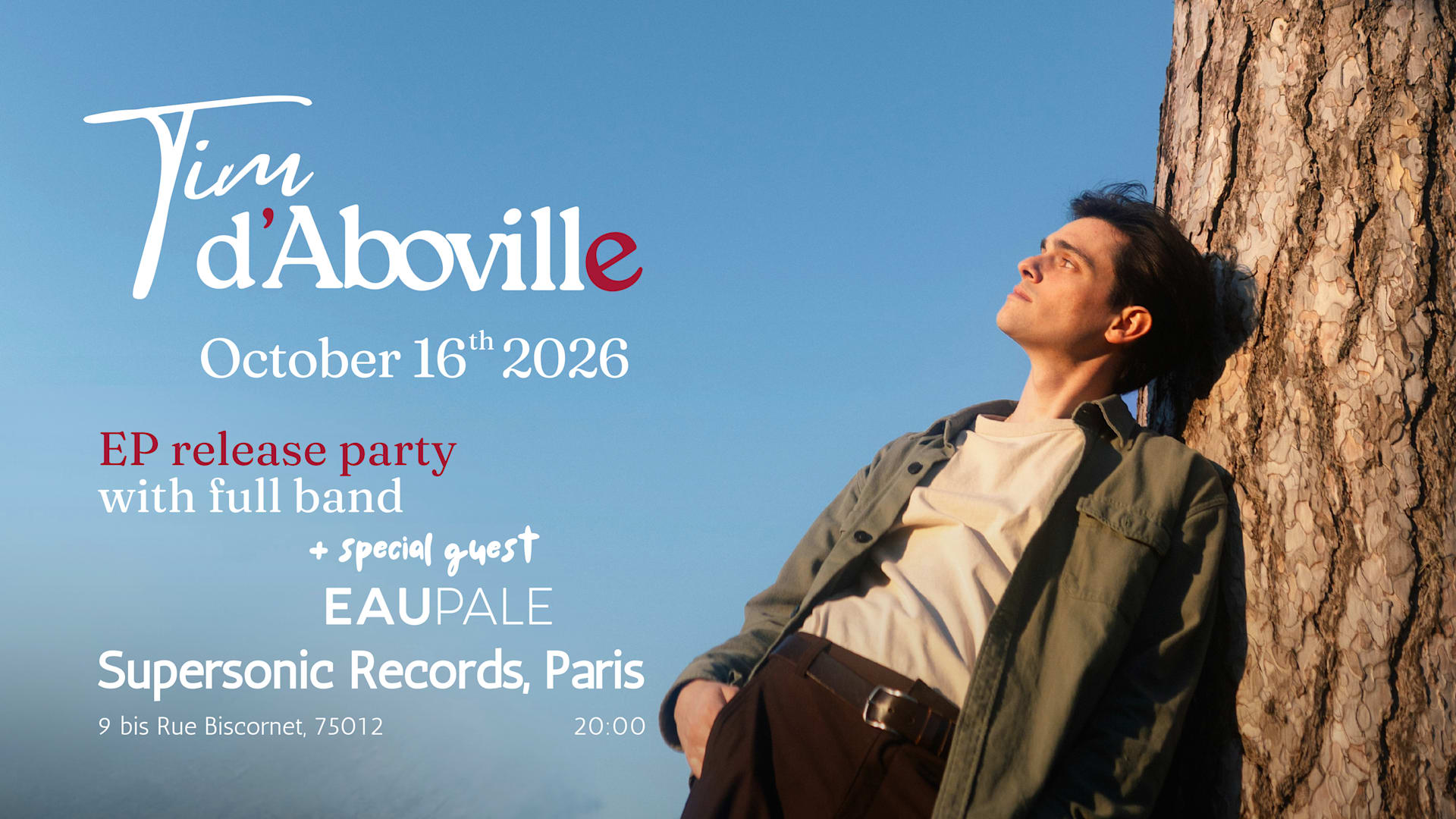 Tim D'aboville Ep Release Party (With Full Band)