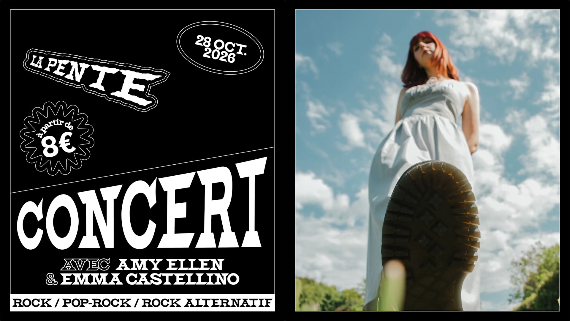 Concert : Amy Ellen & Emma Castellino [Pop-Rock / Rock Alt]