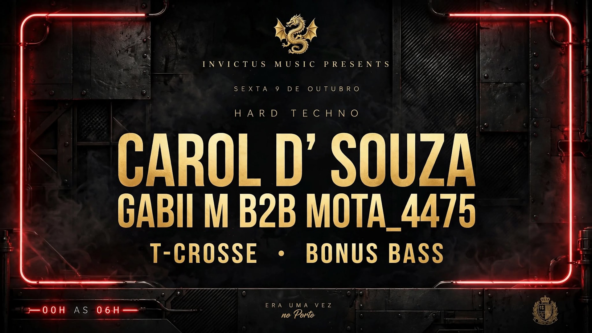 Carol D'souza — Invictus Night | Era Uma Vez No Porto